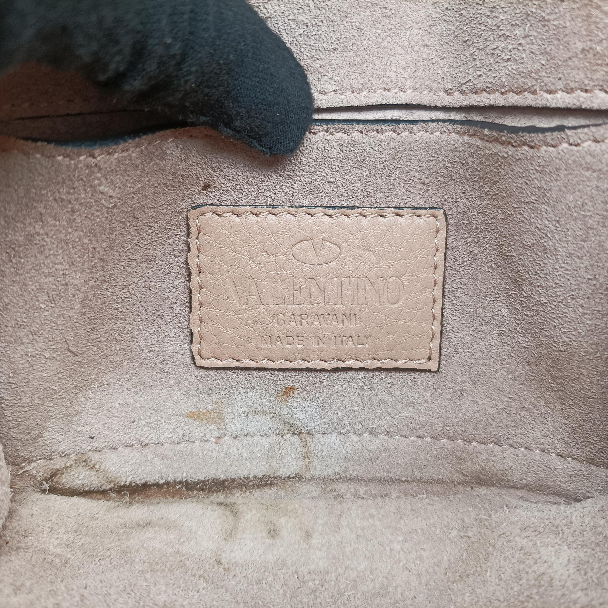 Pre-owned Valentino Rockstud Glam Lock Camel Leather  shoulderbag | stylenewstar