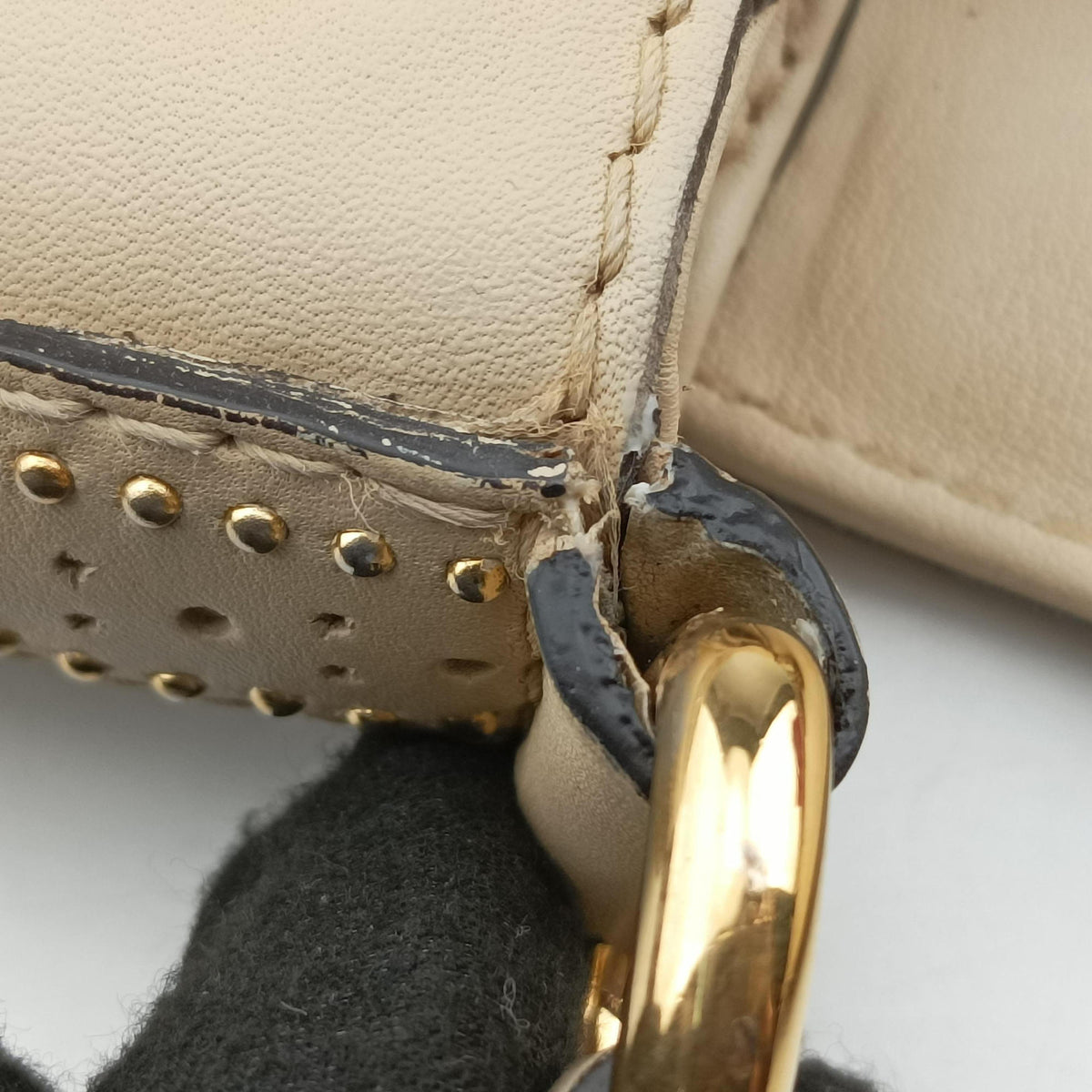 Pre-owned Gucci Snaffle Bit Beige Leather 263955 shoulderbag | stylenewstar