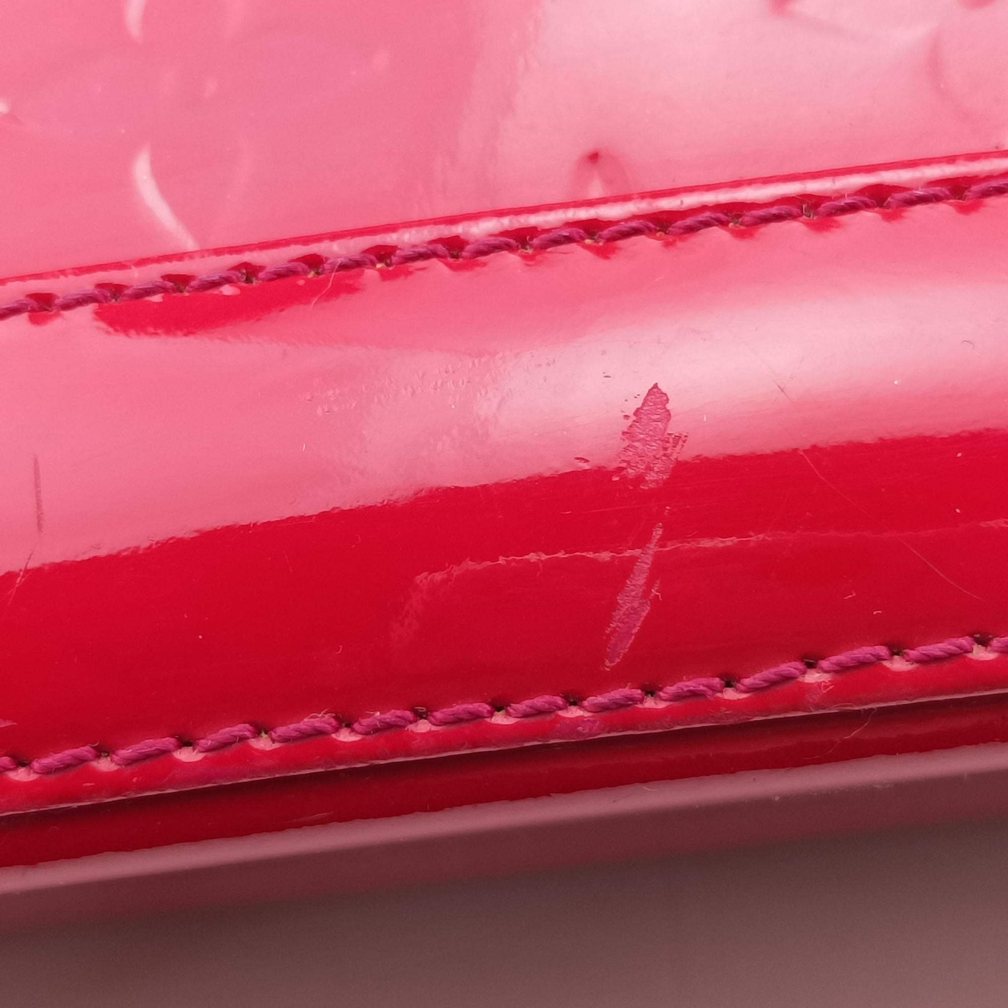 Pre-owned Louis Vuitton Alma BB pomme d'amour Vernis M90174 shoulderbag | stylenewstar