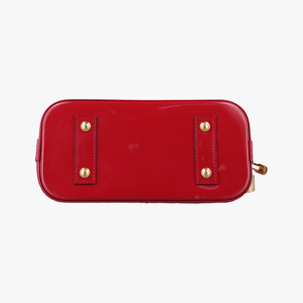 Pre-owned Louis Vuitton Alma BB pomme d'amour Vernis M90174 shoulderbag | stylenewstar