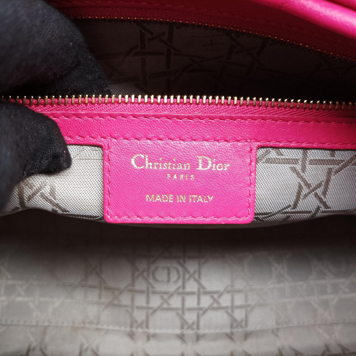 Vintage Christian Dior Lady dior Rose Lambskin  handbag | stylenewstar