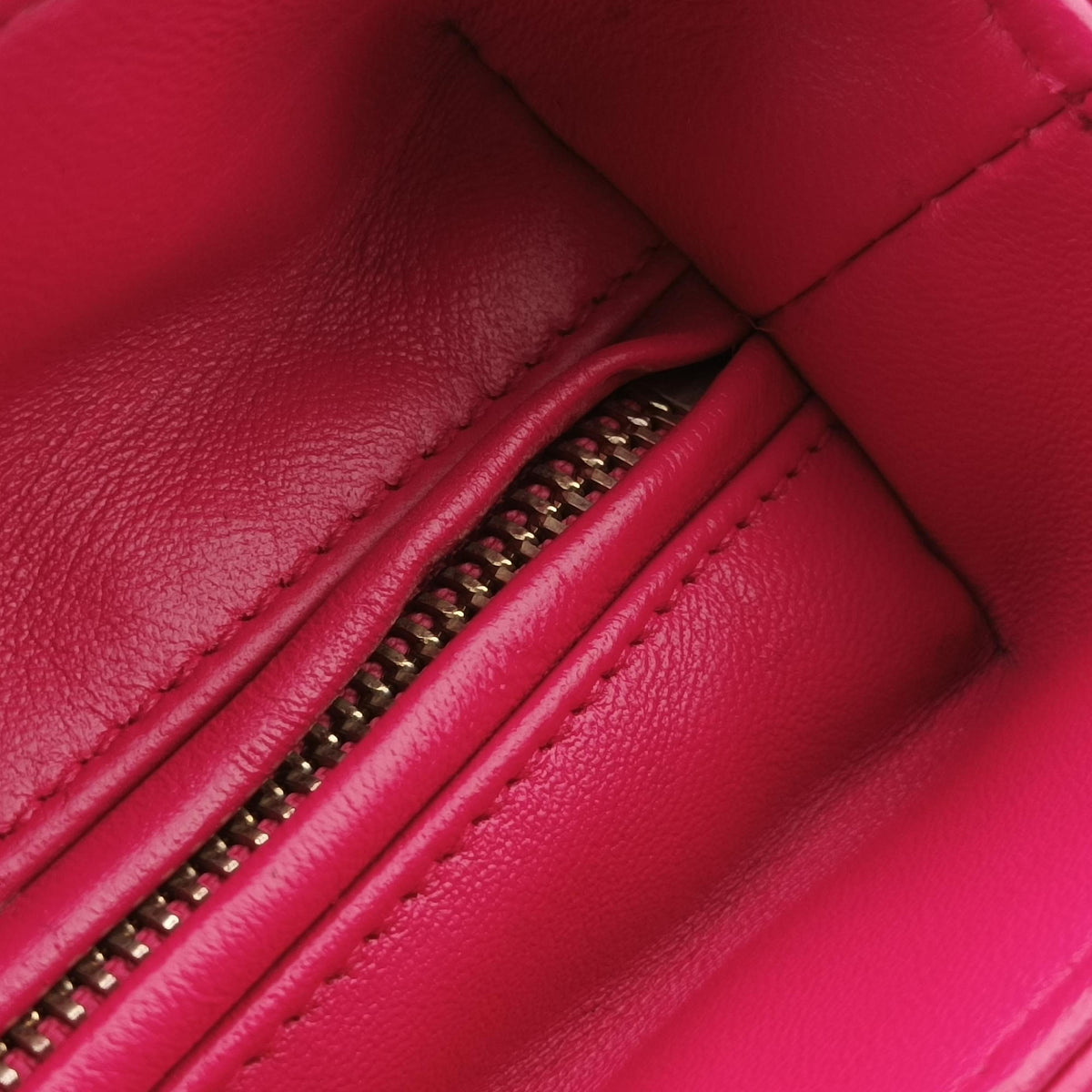 Vintage Christian Dior Lady dior Rose Lambskin  handbag | stylenewstar