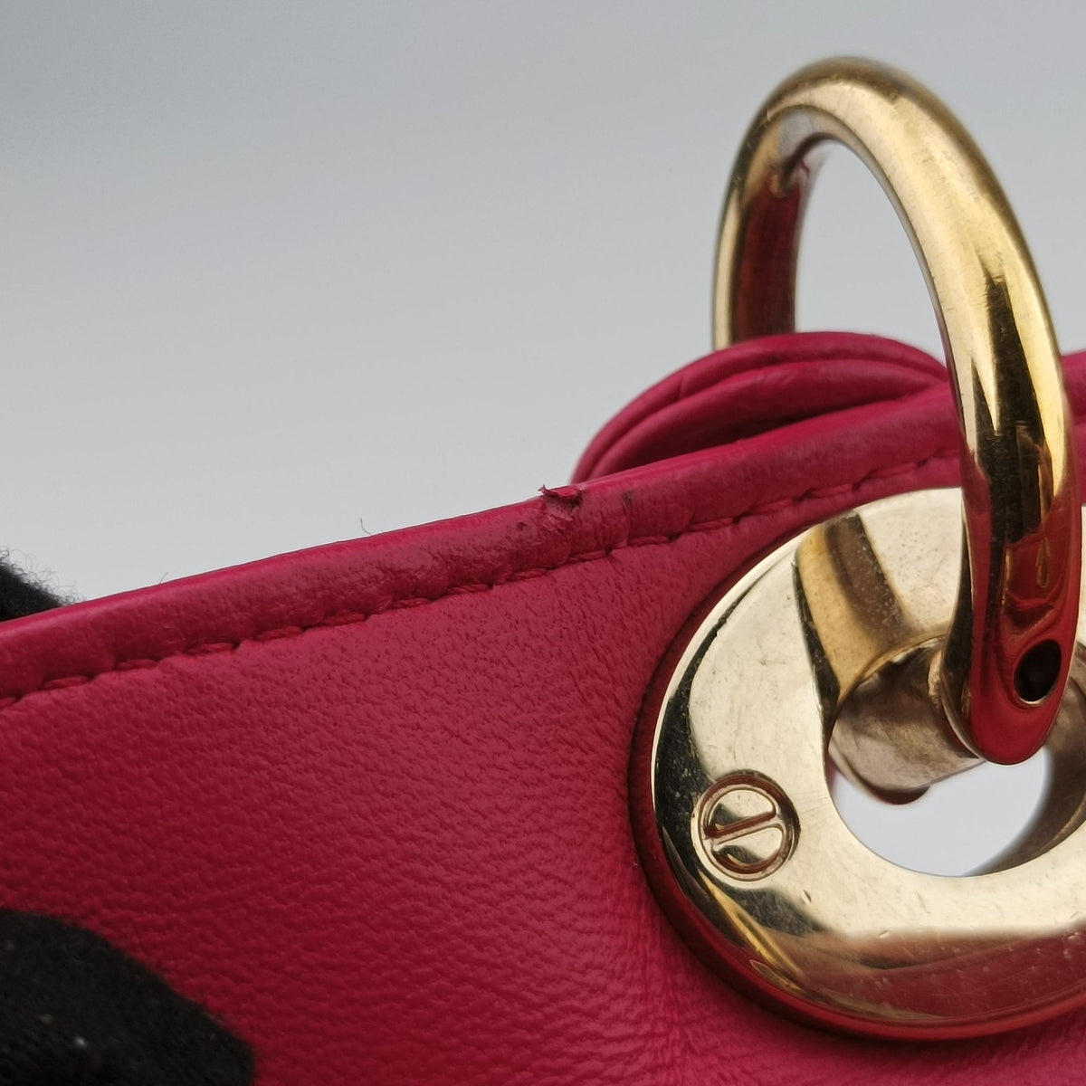 Vintage Christian Dior Lady dior Rose Lambskin  handbag | stylenewstar