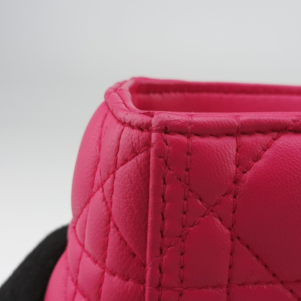 Vintage Christian Dior Lady dior Rose Lambskin  handbag | stylenewstar
