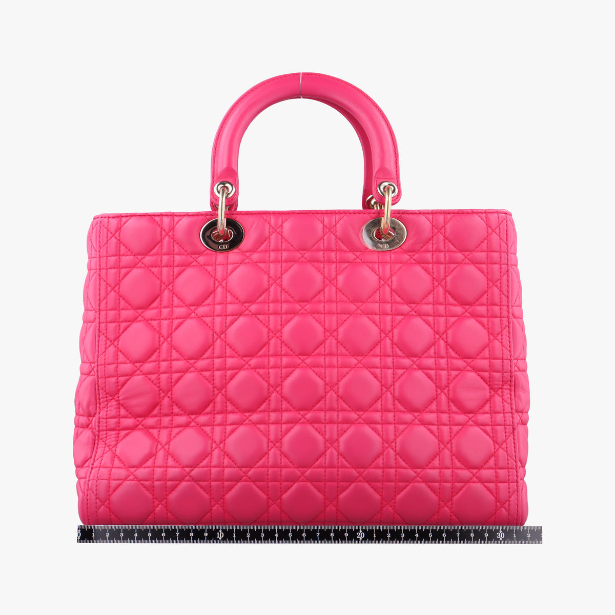 Vintage Christian Dior Lady dior Rose Lambskin  handbag | stylenewstar