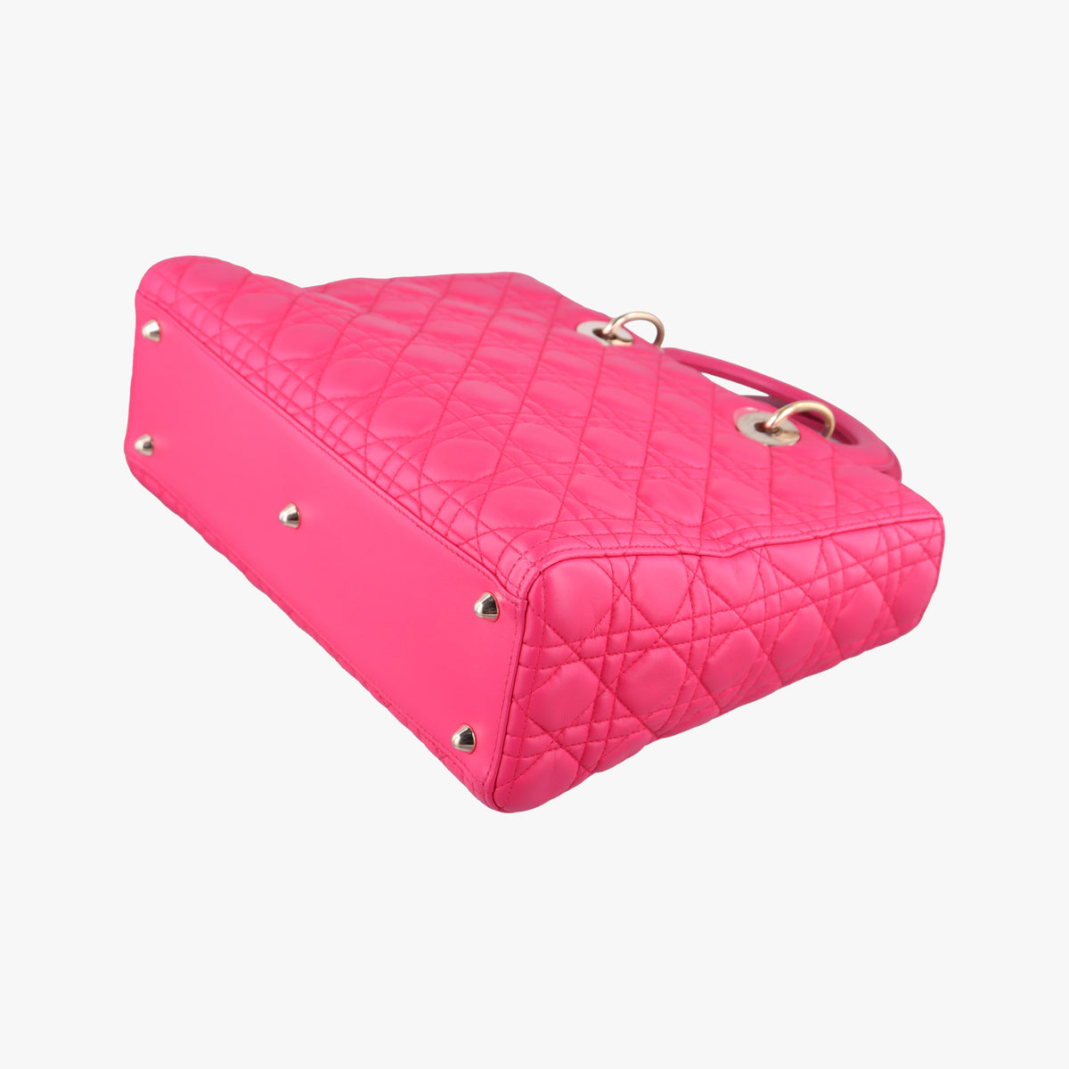 Vintage Christian Dior Lady dior Rose Lambskin  handbag | stylenewstar