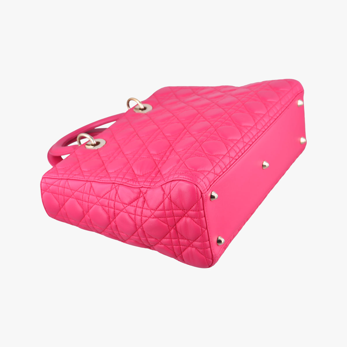 Vintage Christian Dior Lady dior Rose Lambskin  handbag | stylenewstar
