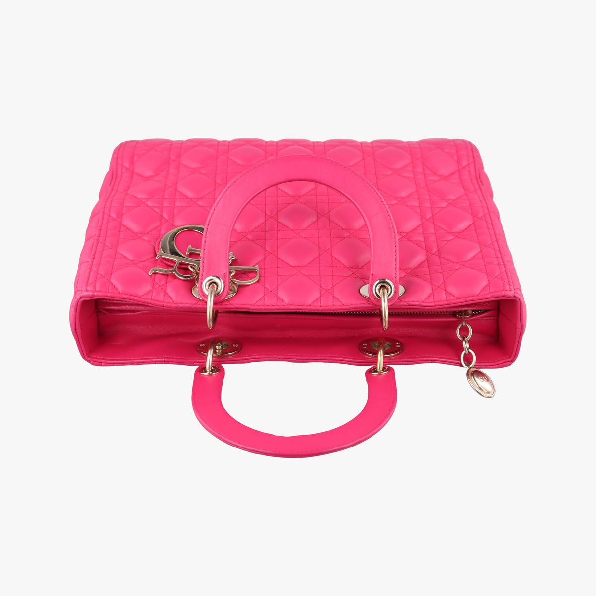 Vintage Christian Dior Lady dior Rose Lambskin  handbag | stylenewstar