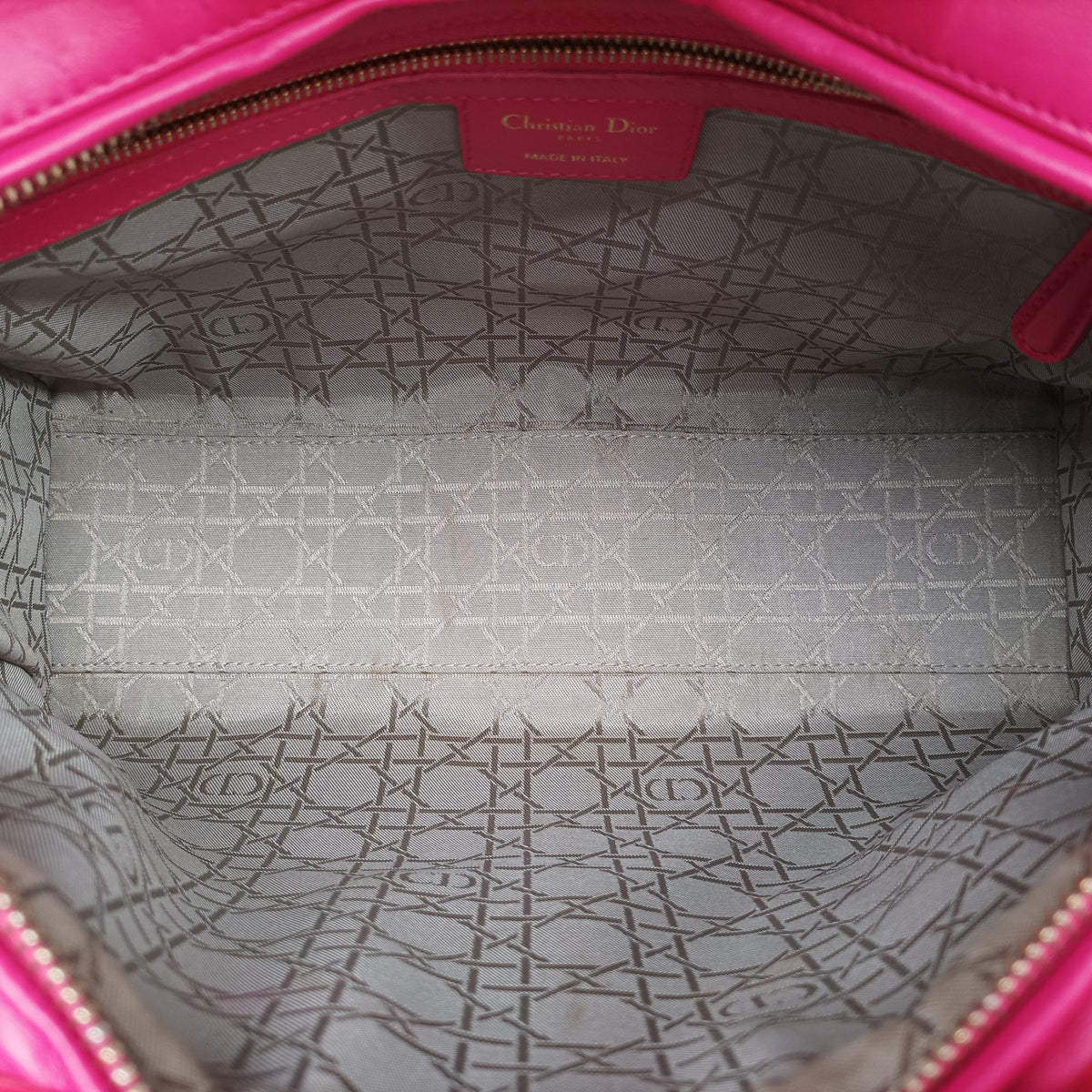 Vintage Christian Dior Lady dior Rose Lambskin  handbag | stylenewstar