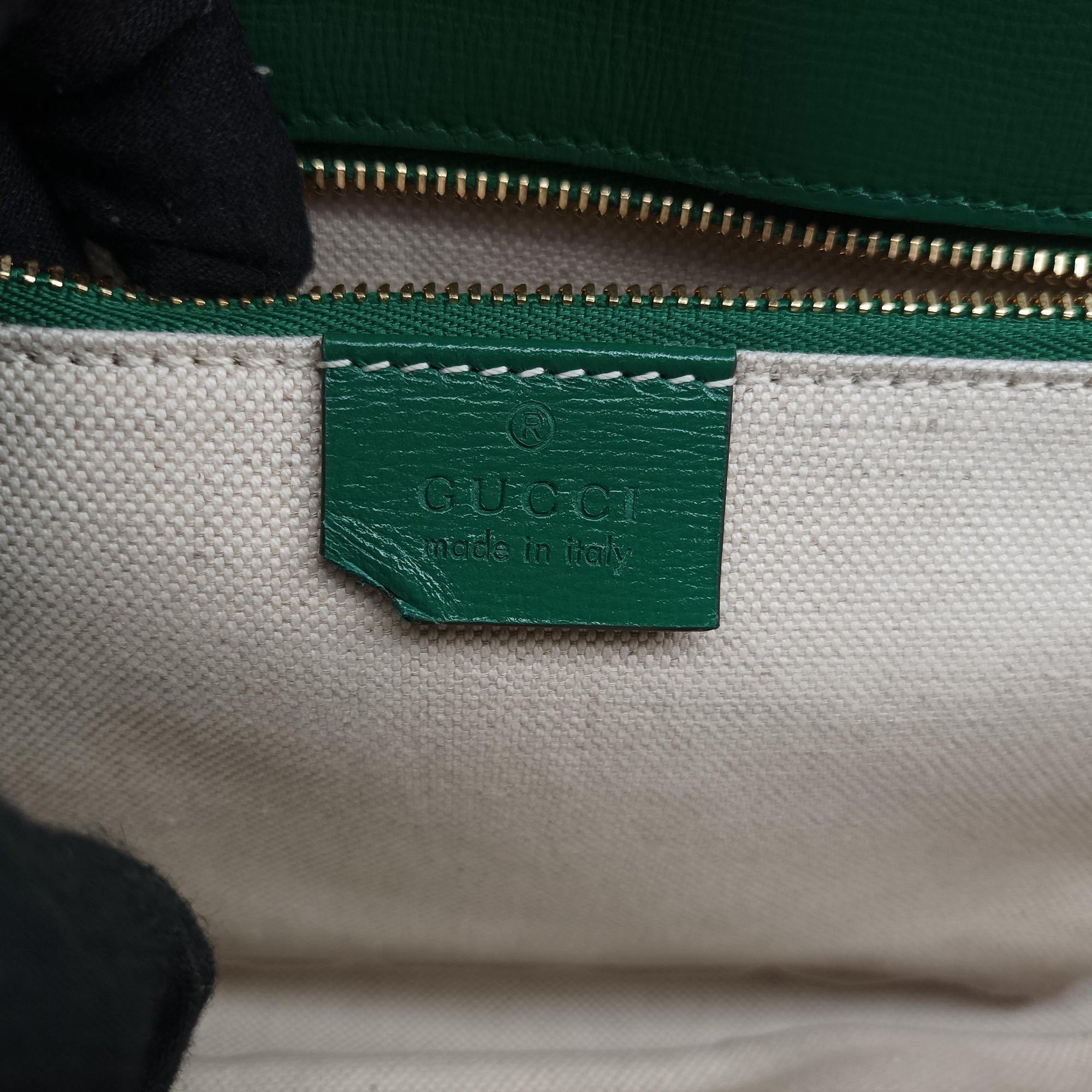 Pre-owned Gucci Horsebit 1955 Green Leather 602204 shoulderbag | stylenewstar
