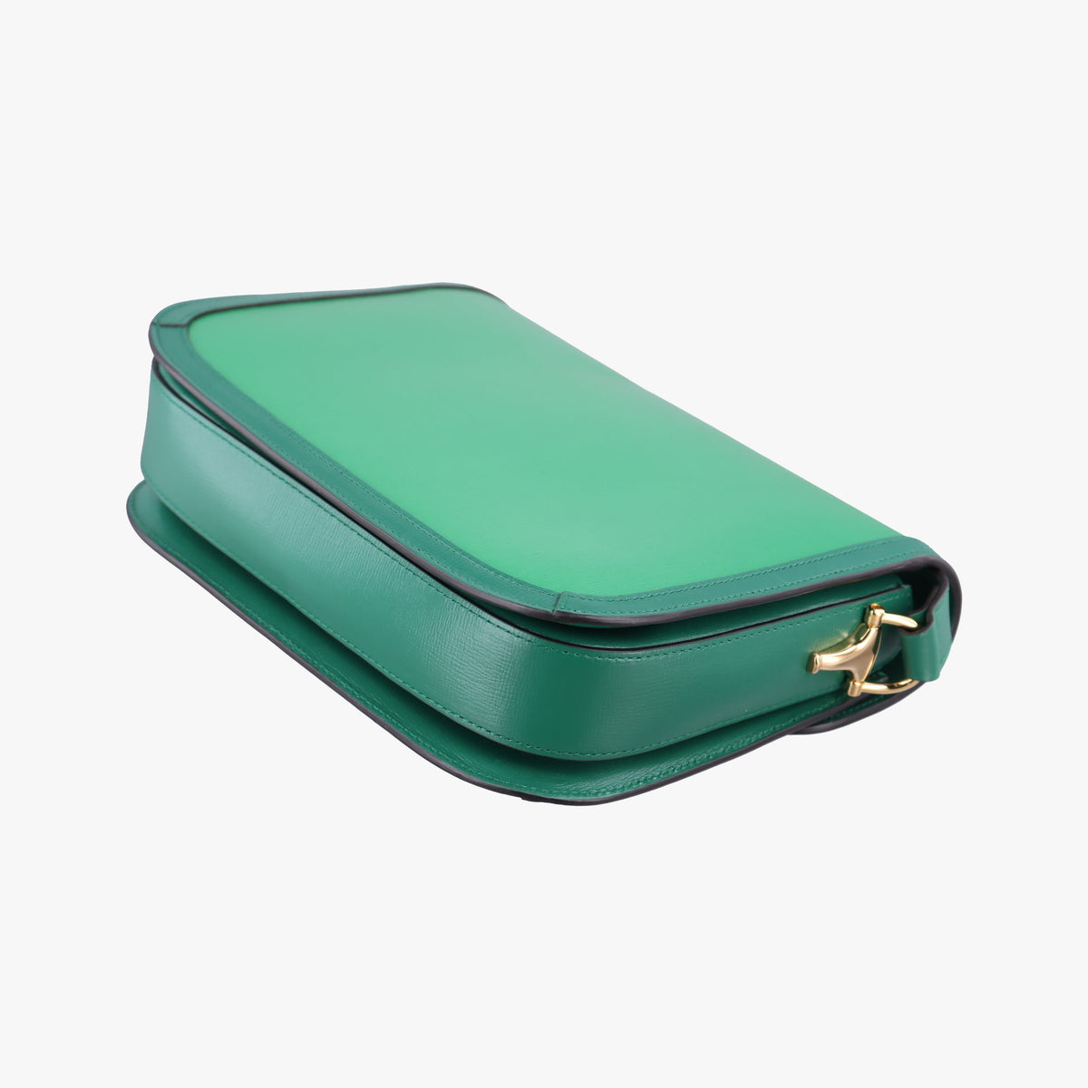 Pre-owned Gucci Horsebit 1955 Green Leather 602204 shoulderbag | stylenewstar