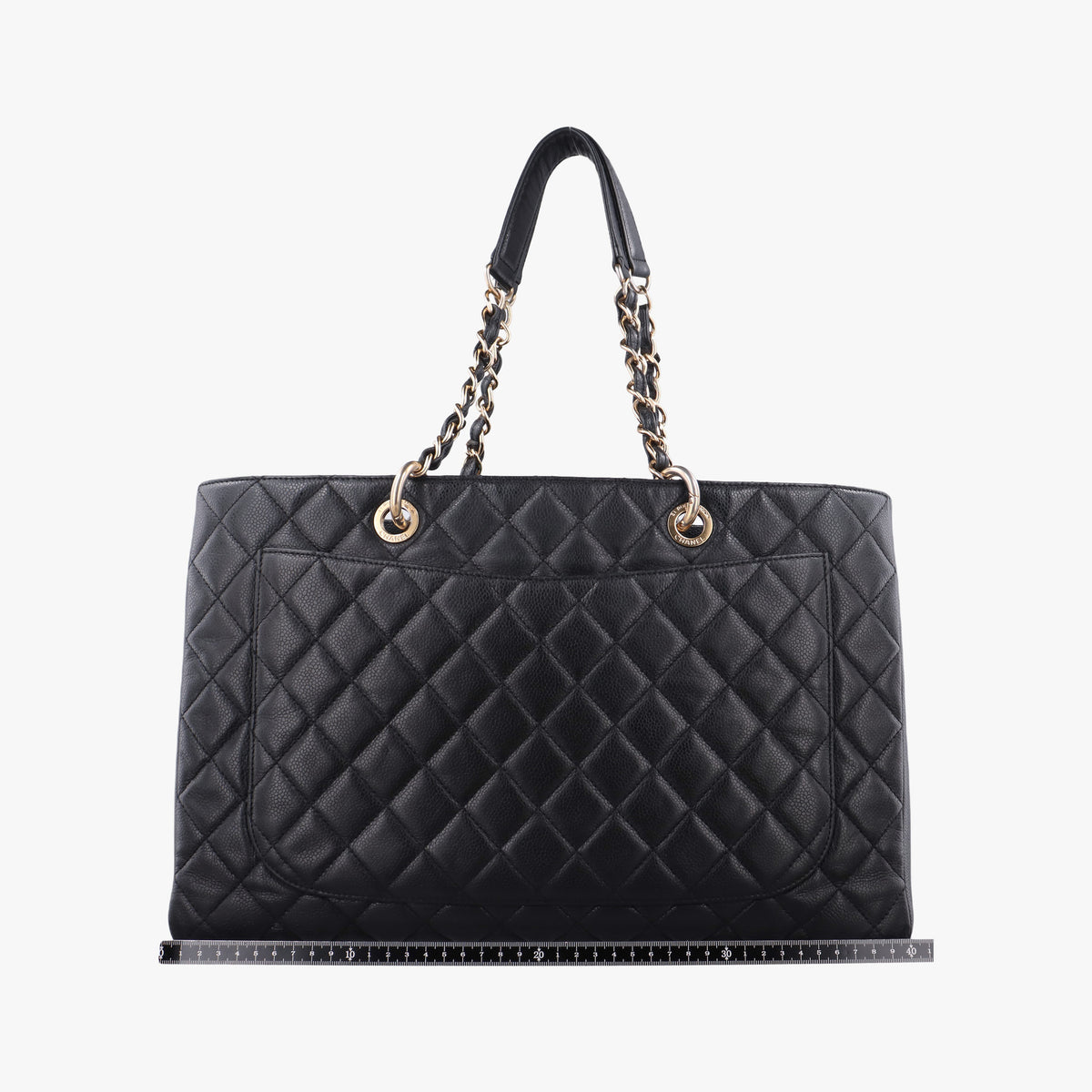 Pre-owned Chanel Matelasse Cocomark GST Black Leather A66865 shoulderbag | stylenewstar