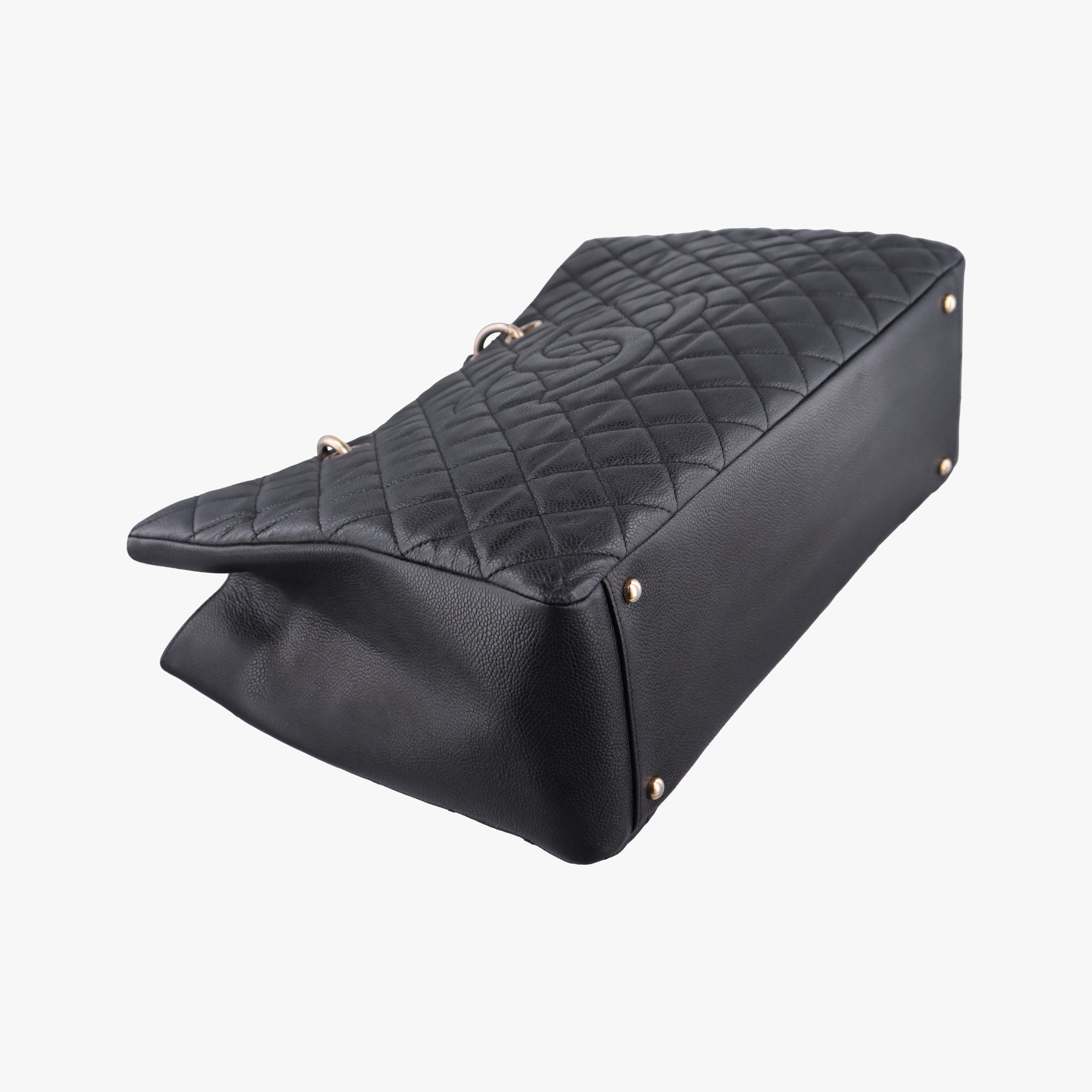 Pre-owned Chanel Matelasse Cocomark GST Black Leather A66865 shoulderbag | stylenewstar