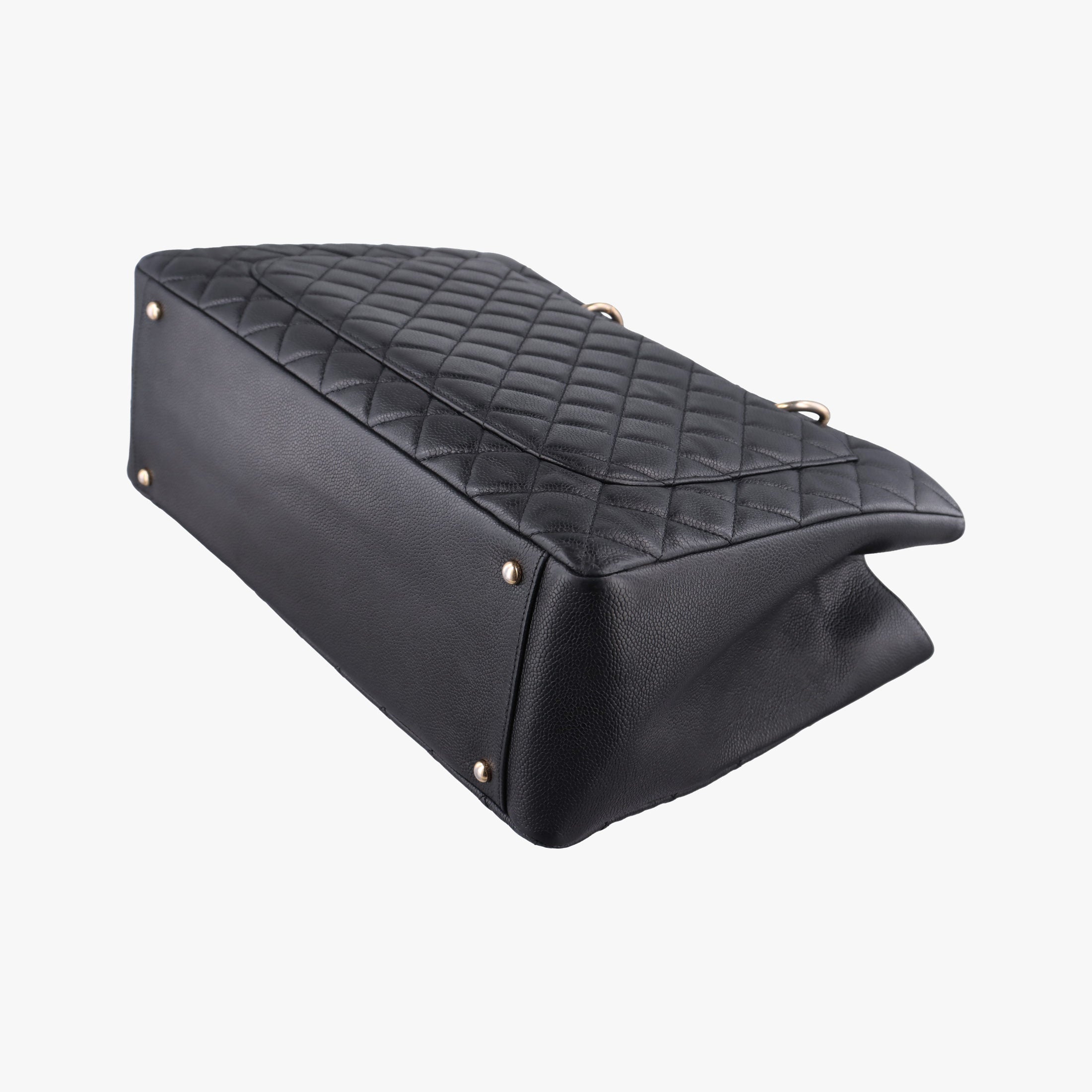 Pre-owned Chanel Matelasse Cocomark GST Black Leather A66865 shoulderbag | stylenewstar