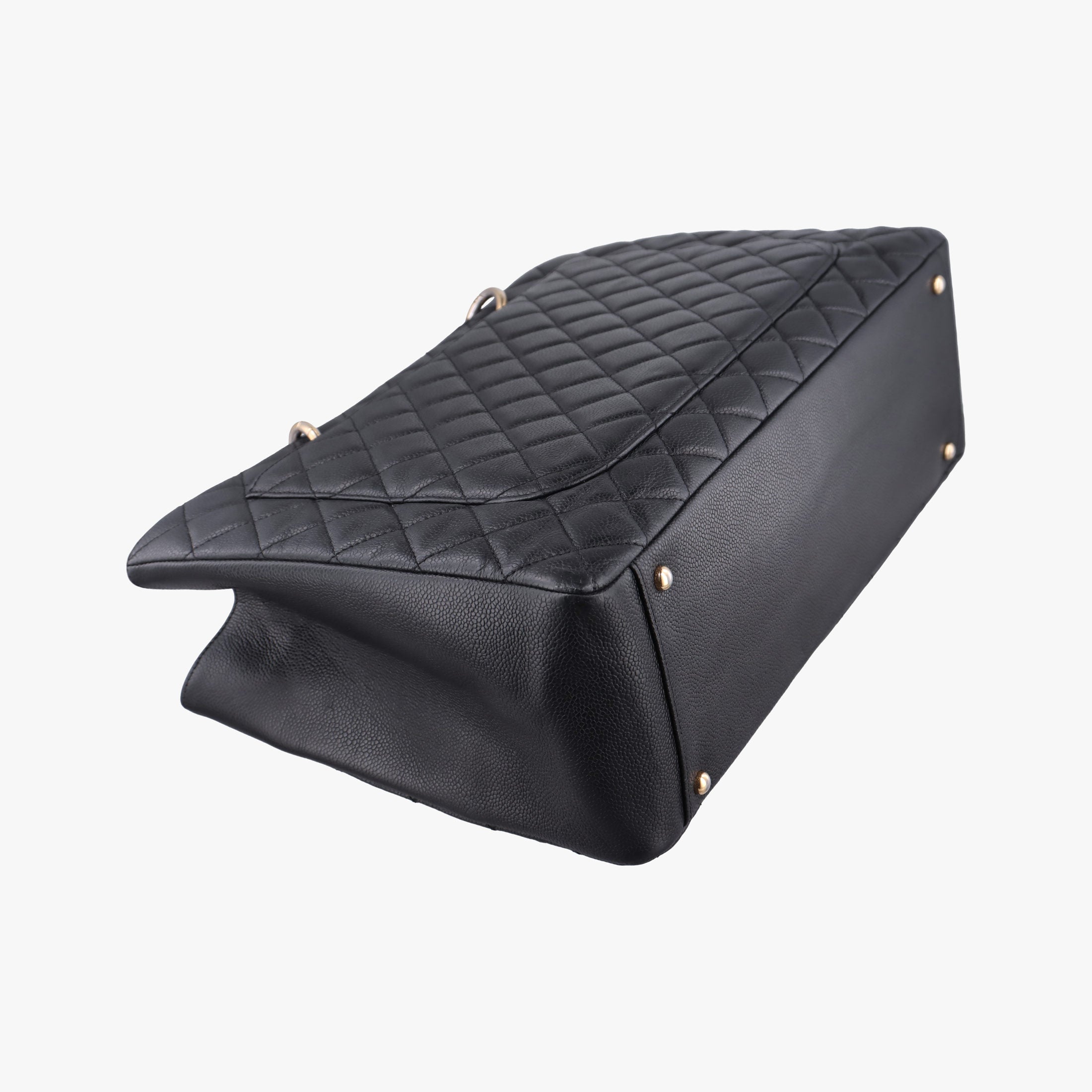 Pre-owned Chanel Matelasse Cocomark GST Black Leather A66865 shoulderbag | stylenewstar