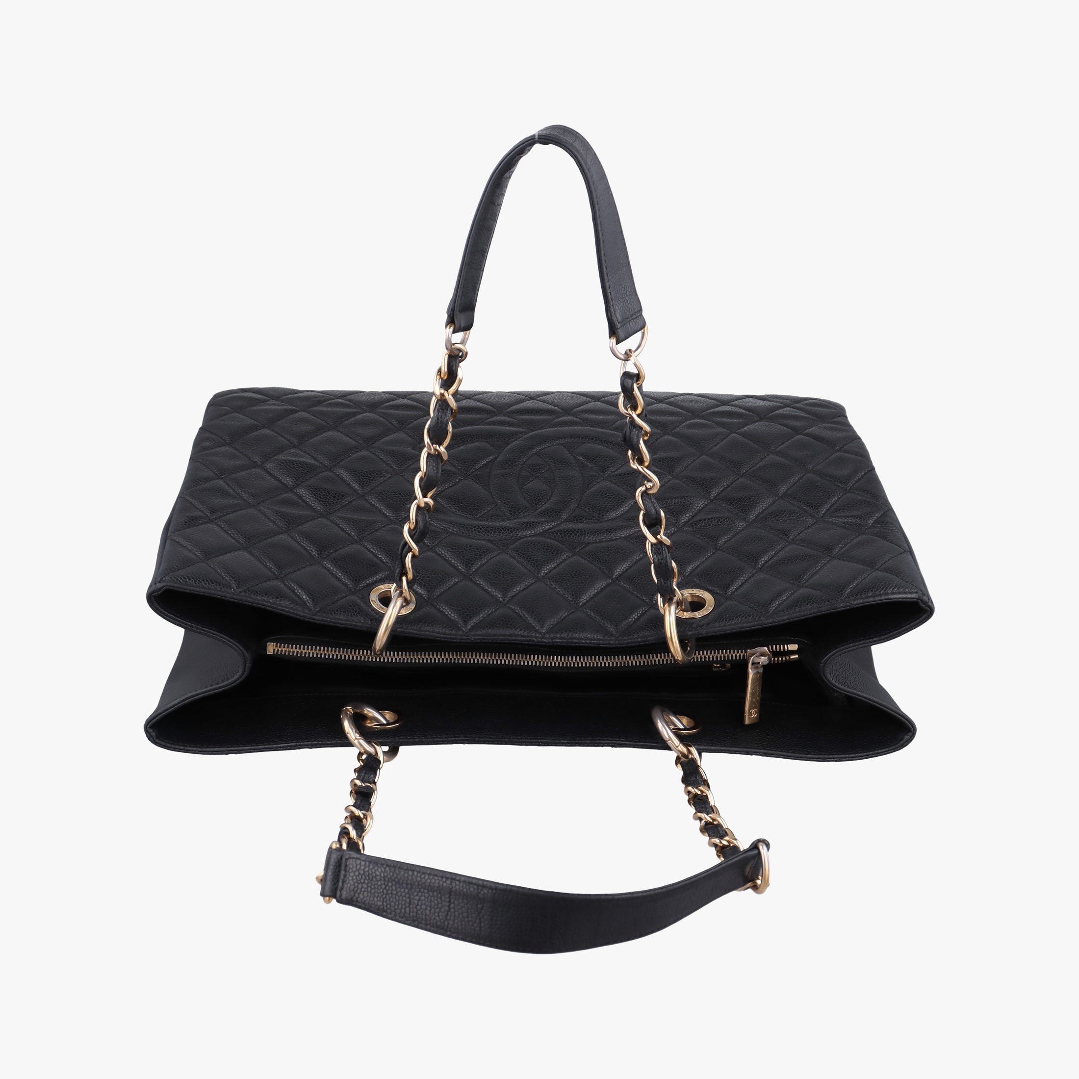 Pre-owned Chanel Matelasse Cocomark GST Black Leather A66865 shoulderbag | stylenewstar