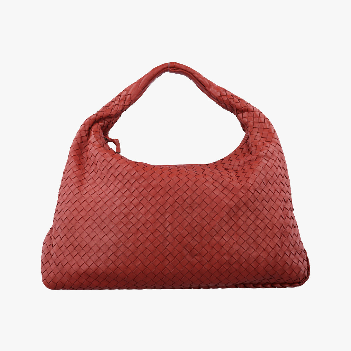 Pre-owned Bottega Veneta Intrecciato Red lambskin  handbag | stylenewstar