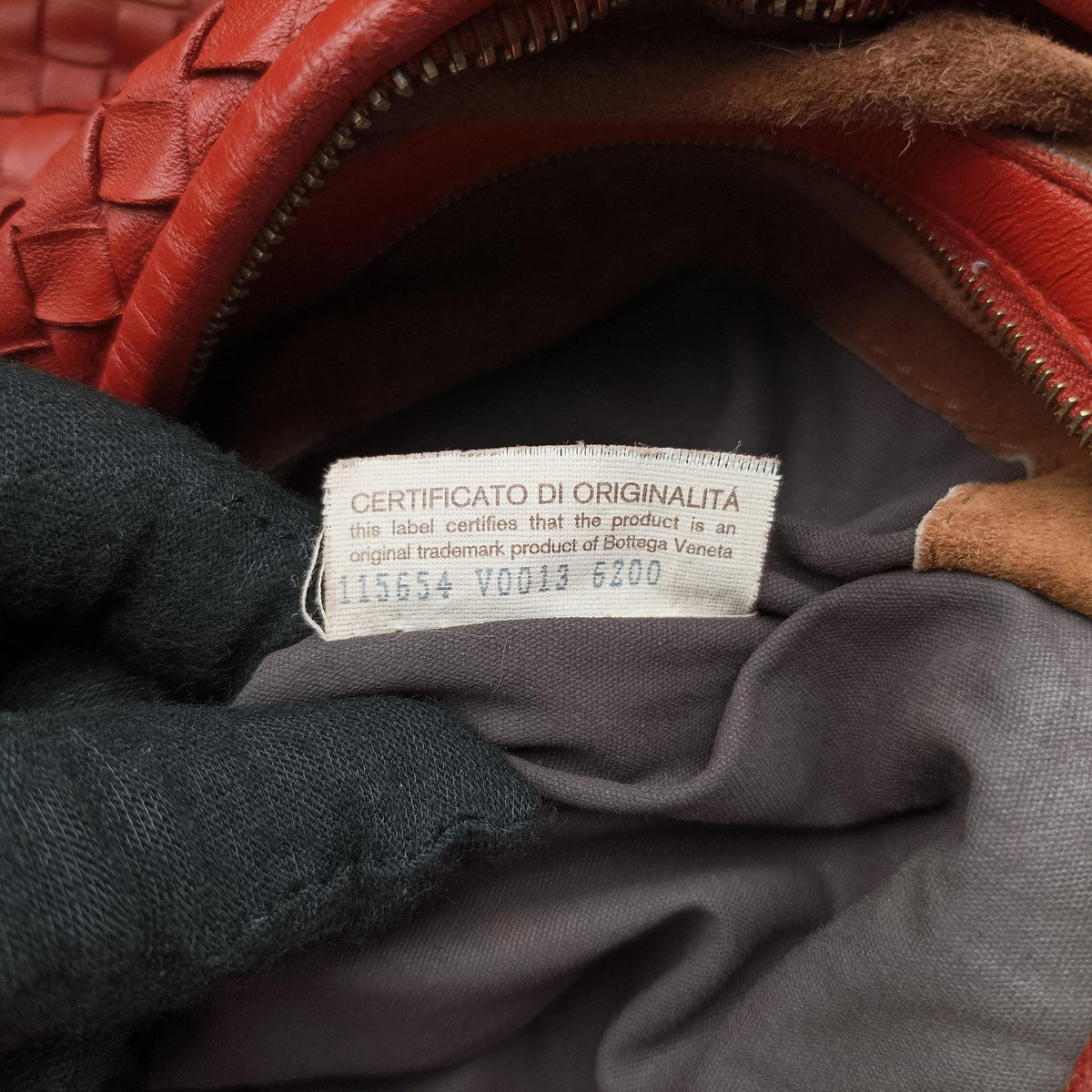 Pre-owned Bottega Veneta Intrecciato Red lambskin  handbag | stylenewstar