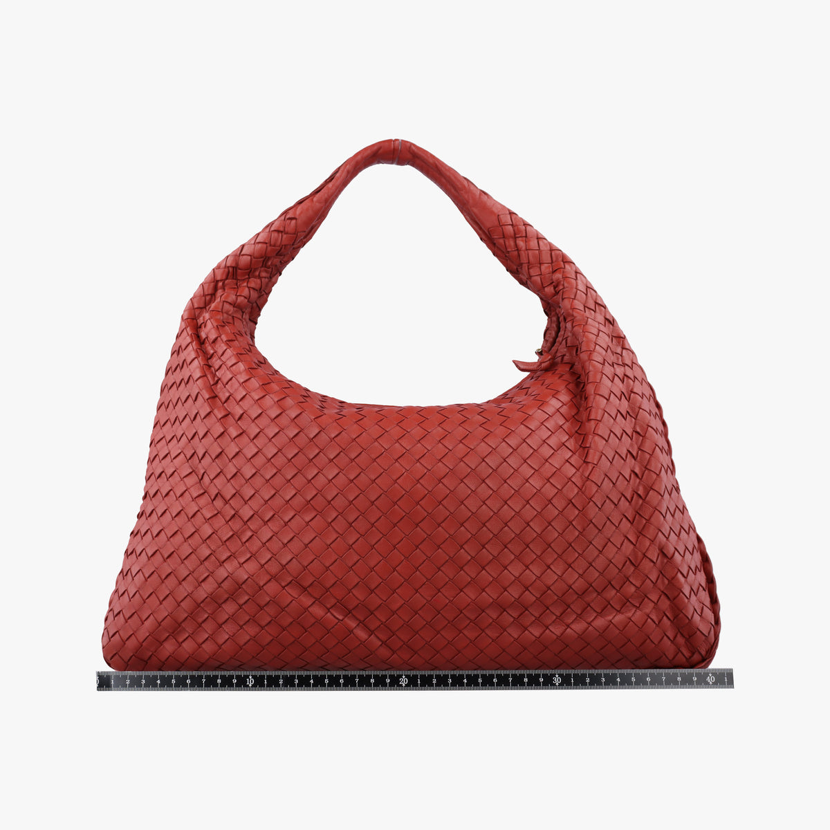 Pre-owned Bottega Veneta Intrecciato Red lambskin  handbag | stylenewstar