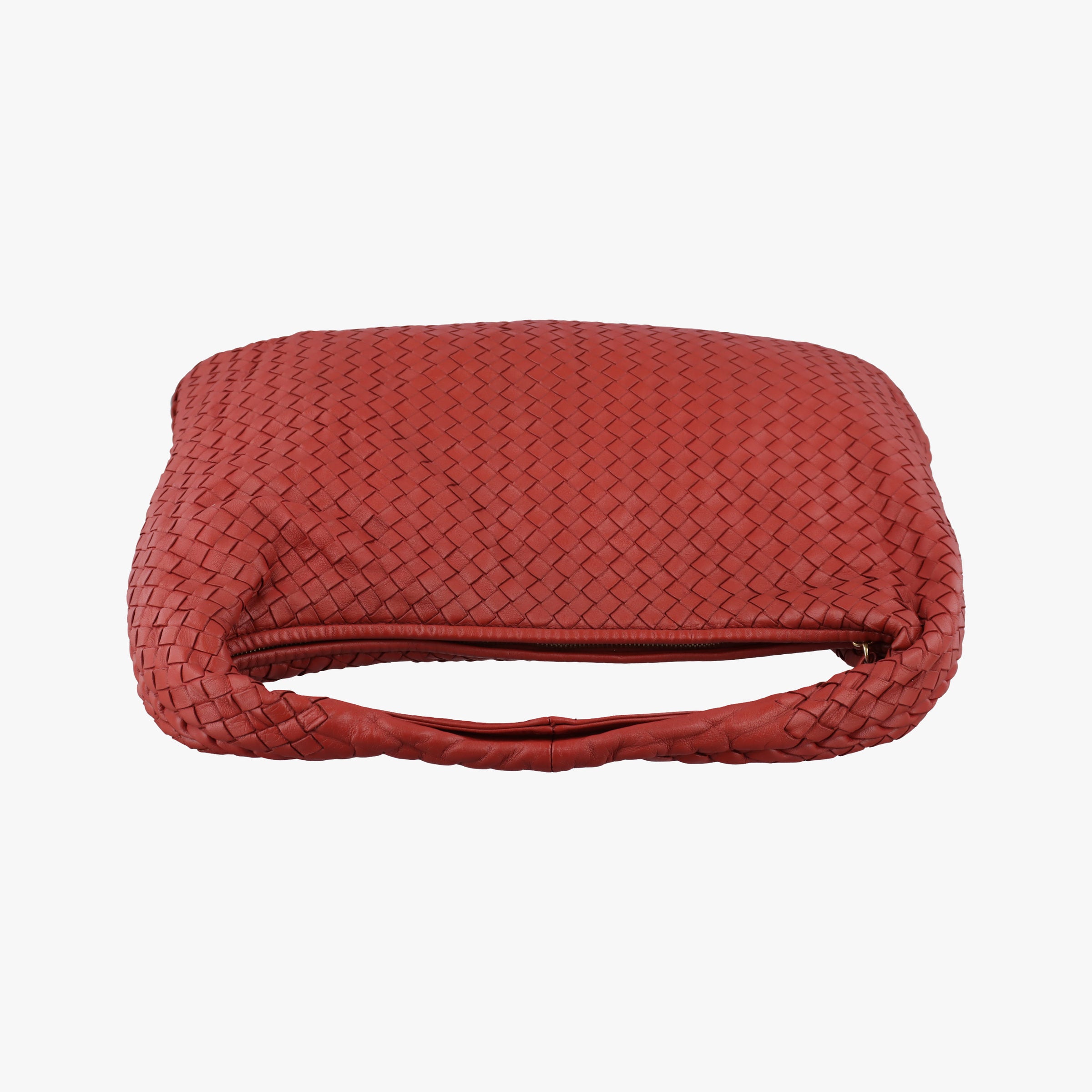 Pre-owned Bottega Veneta Intrecciato Red lambskin  handbag | stylenewstar