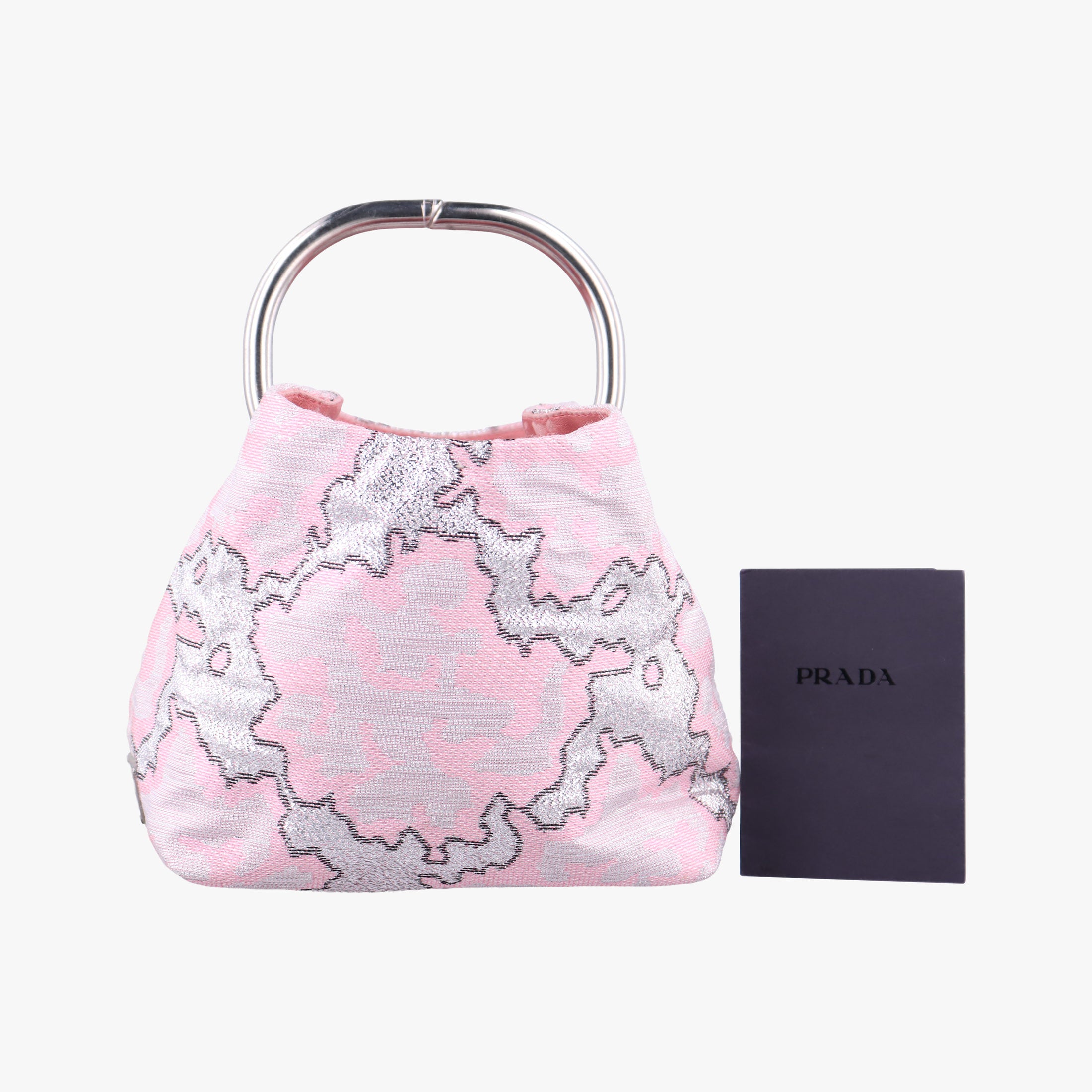 Pre-owned Prada Brocade Pink Silk  handbag | stylenewstar