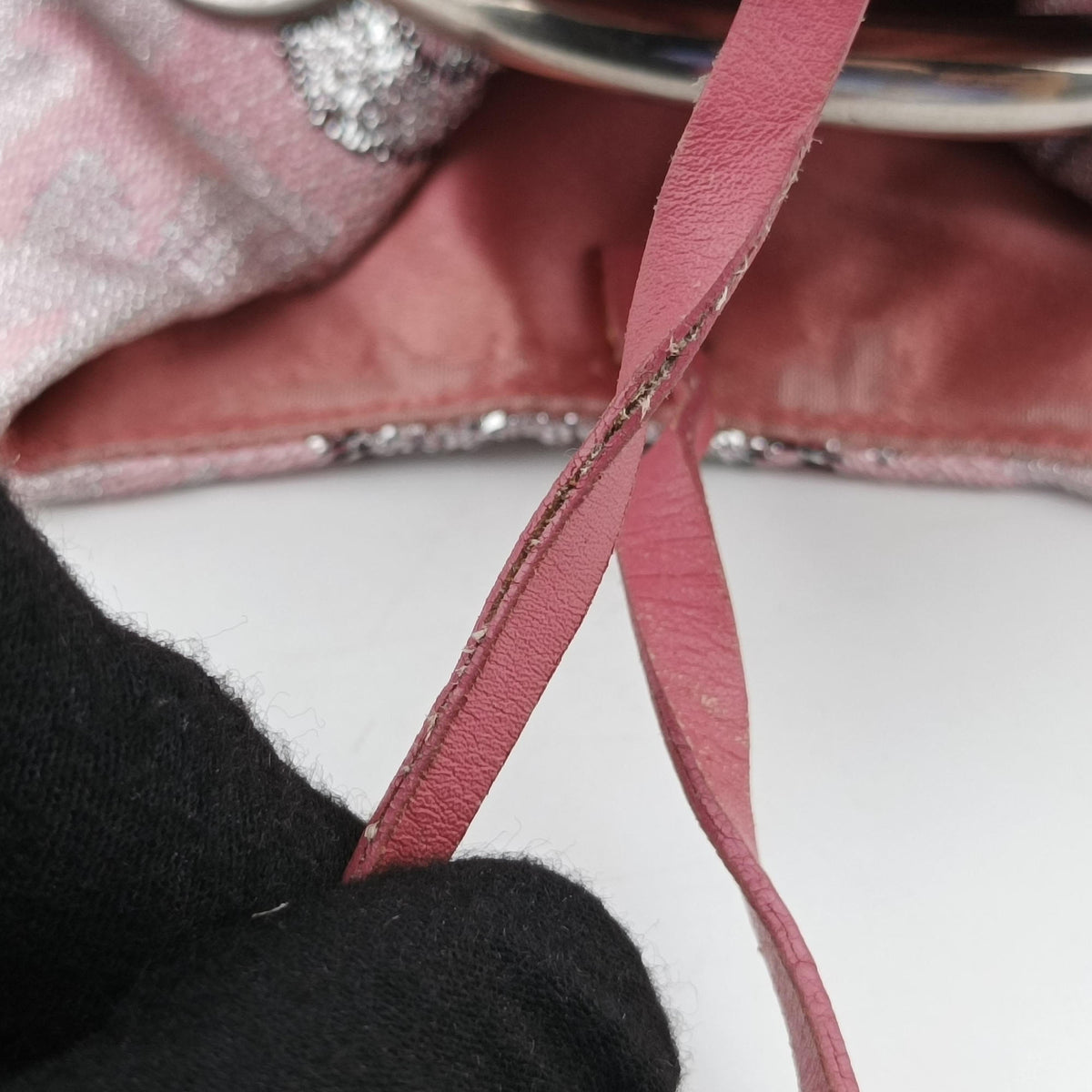 Pre-owned Prada Brocade Pink Silk  handbag | stylenewstar