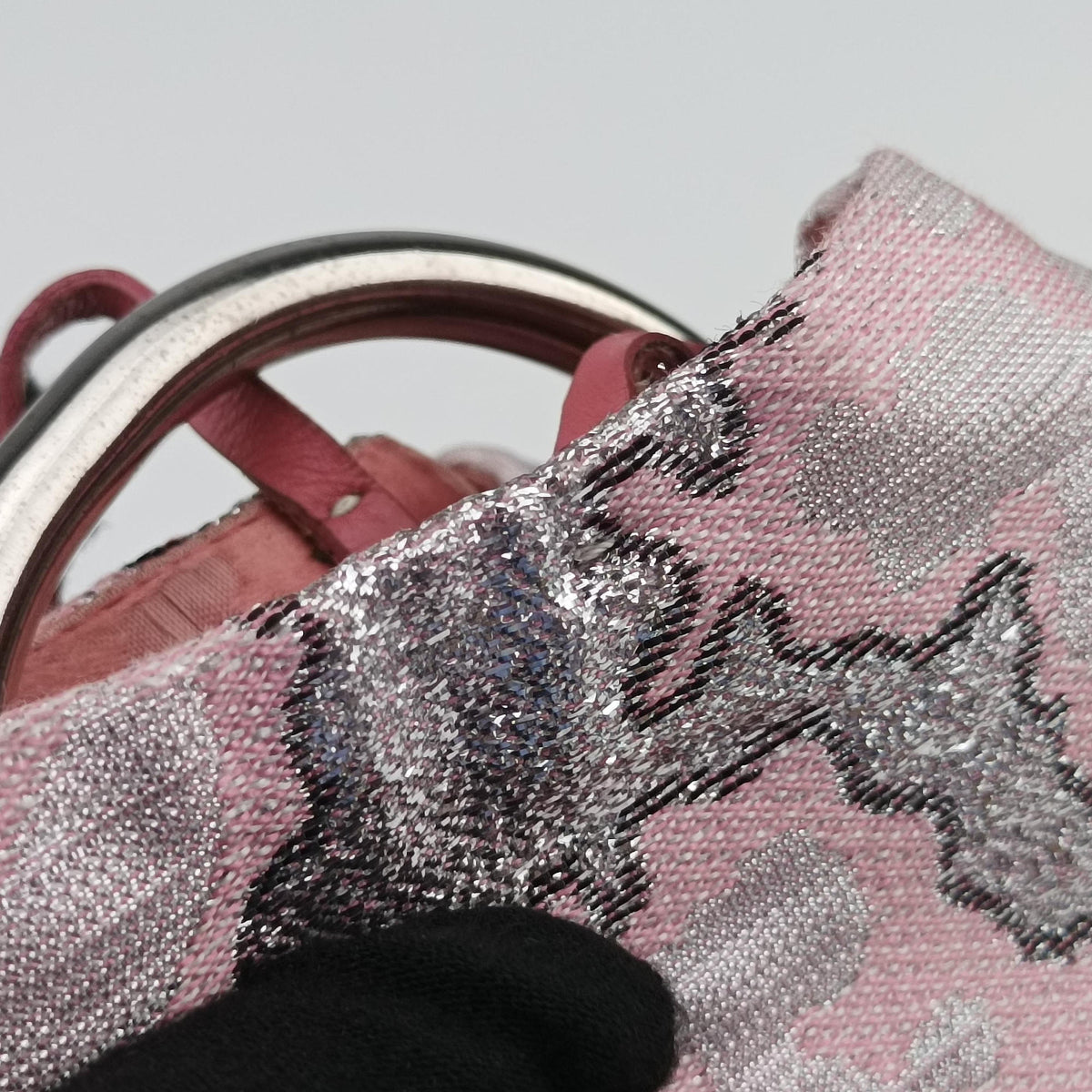 Pre-owned Prada Brocade Pink Silk  handbag | stylenewstar