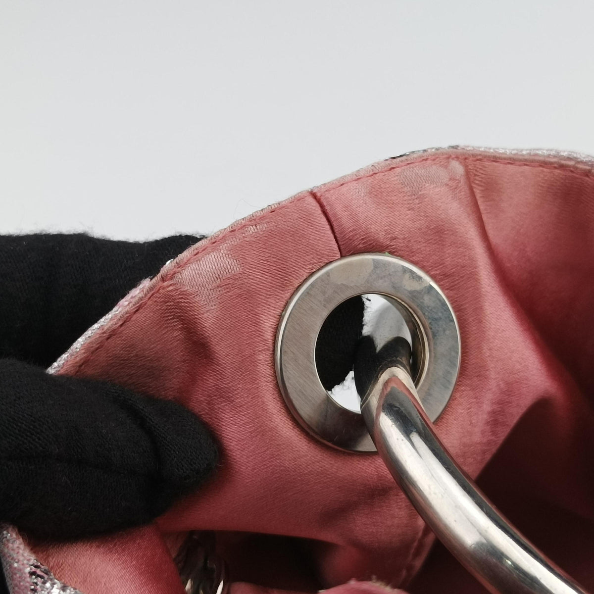 Pre-owned Prada Brocade Pink Silk  handbag | stylenewstar