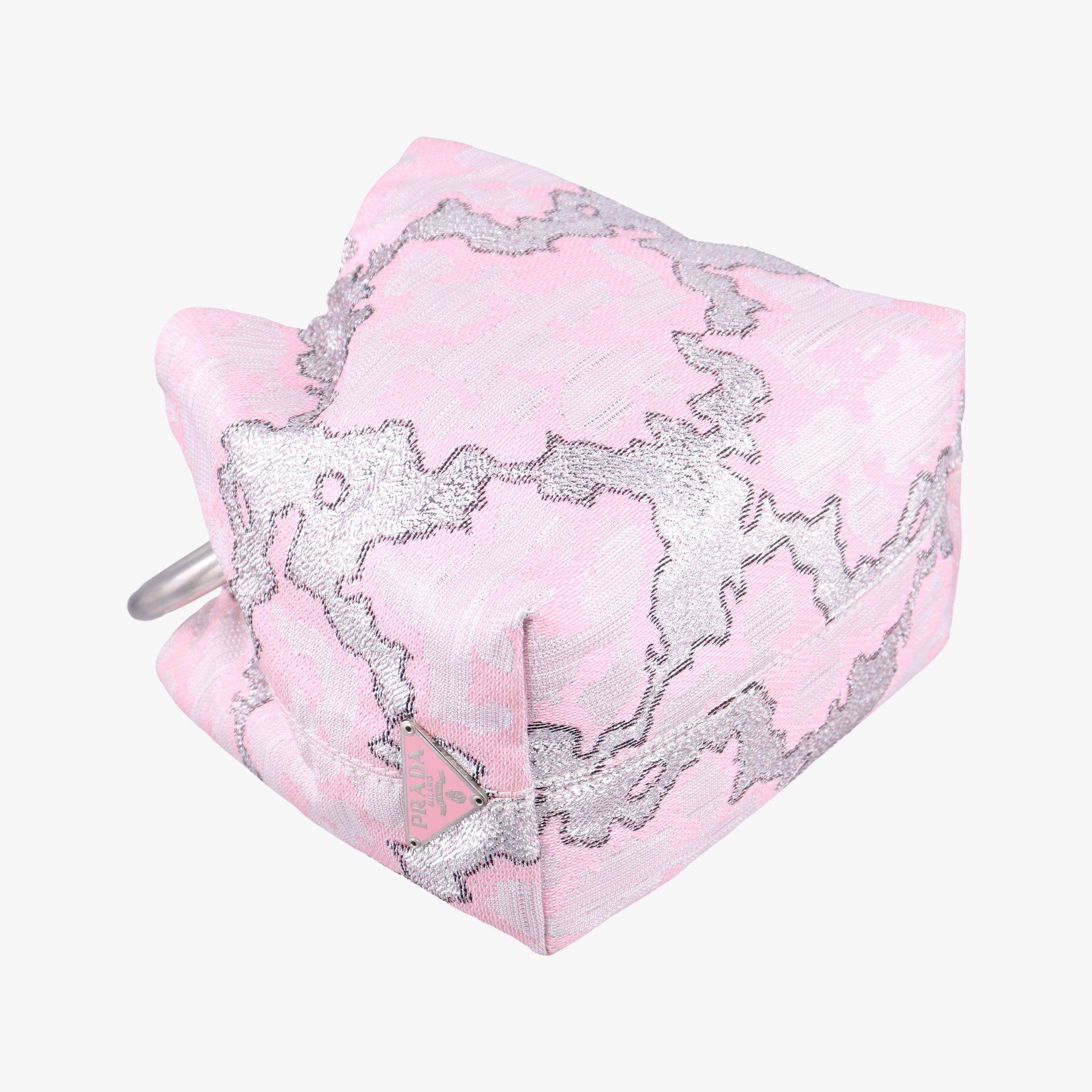 Pre-owned Prada Brocade Pink Silk  handbag | stylenewstar