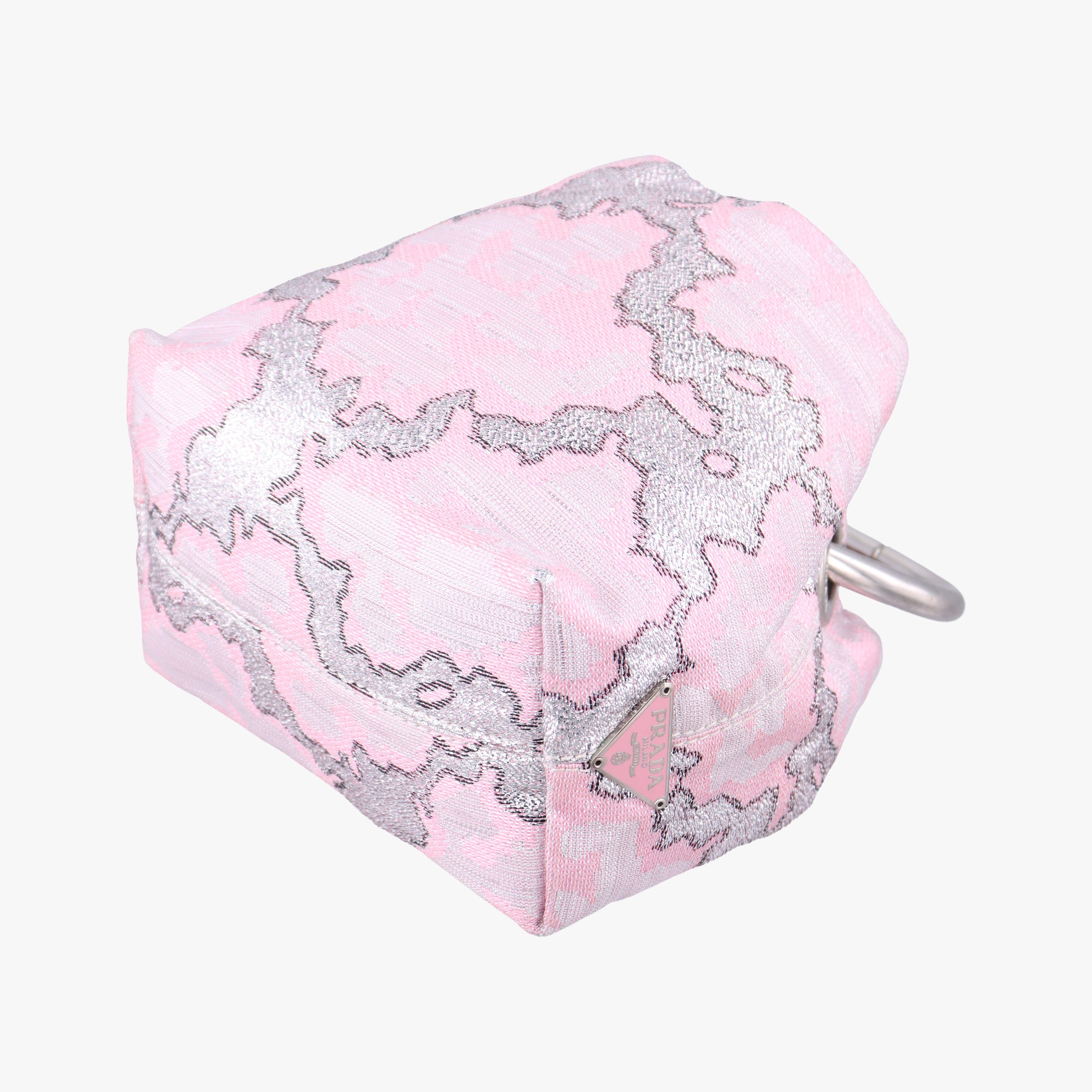 Pre-owned Prada Brocade Pink Silk  handbag | stylenewstar