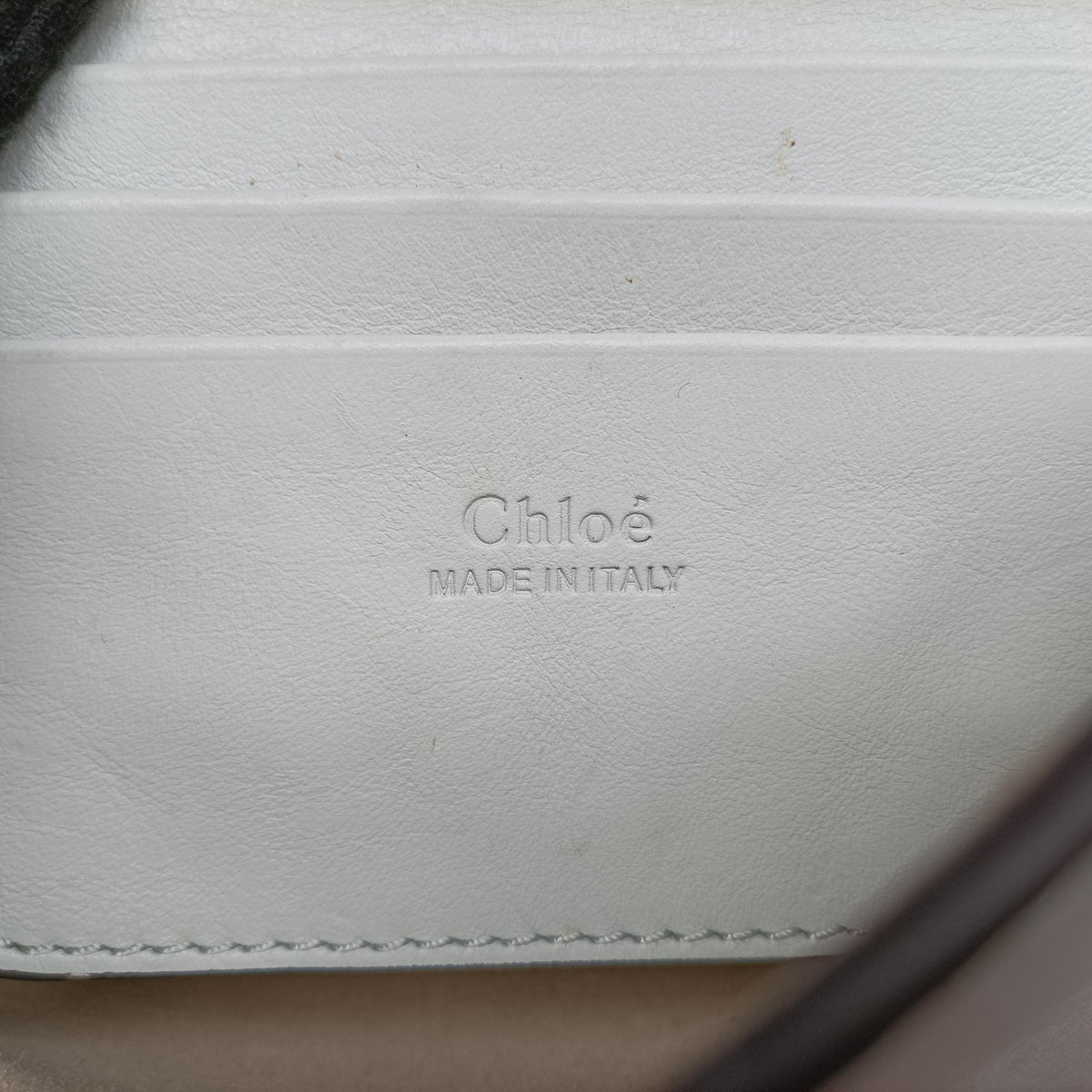 Pre-owned Chloe FAYE Blue×Grey Leather × suede  shoulderbag | stylenewstar