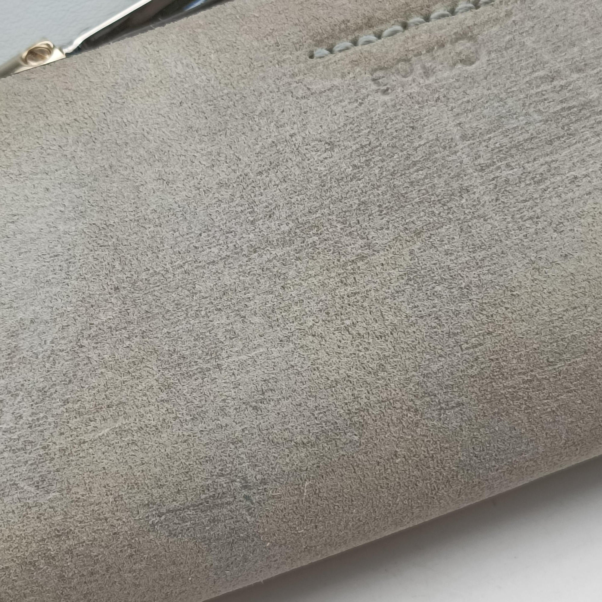 Pre-owned Chloe FAYE Blue×Grey Leather × suede  shoulderbag | stylenewstar