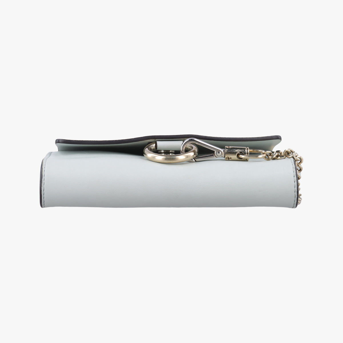 Pre-owned Chloe FAYE Blue×Grey Leather × suede  shoulderbag | stylenewstar
