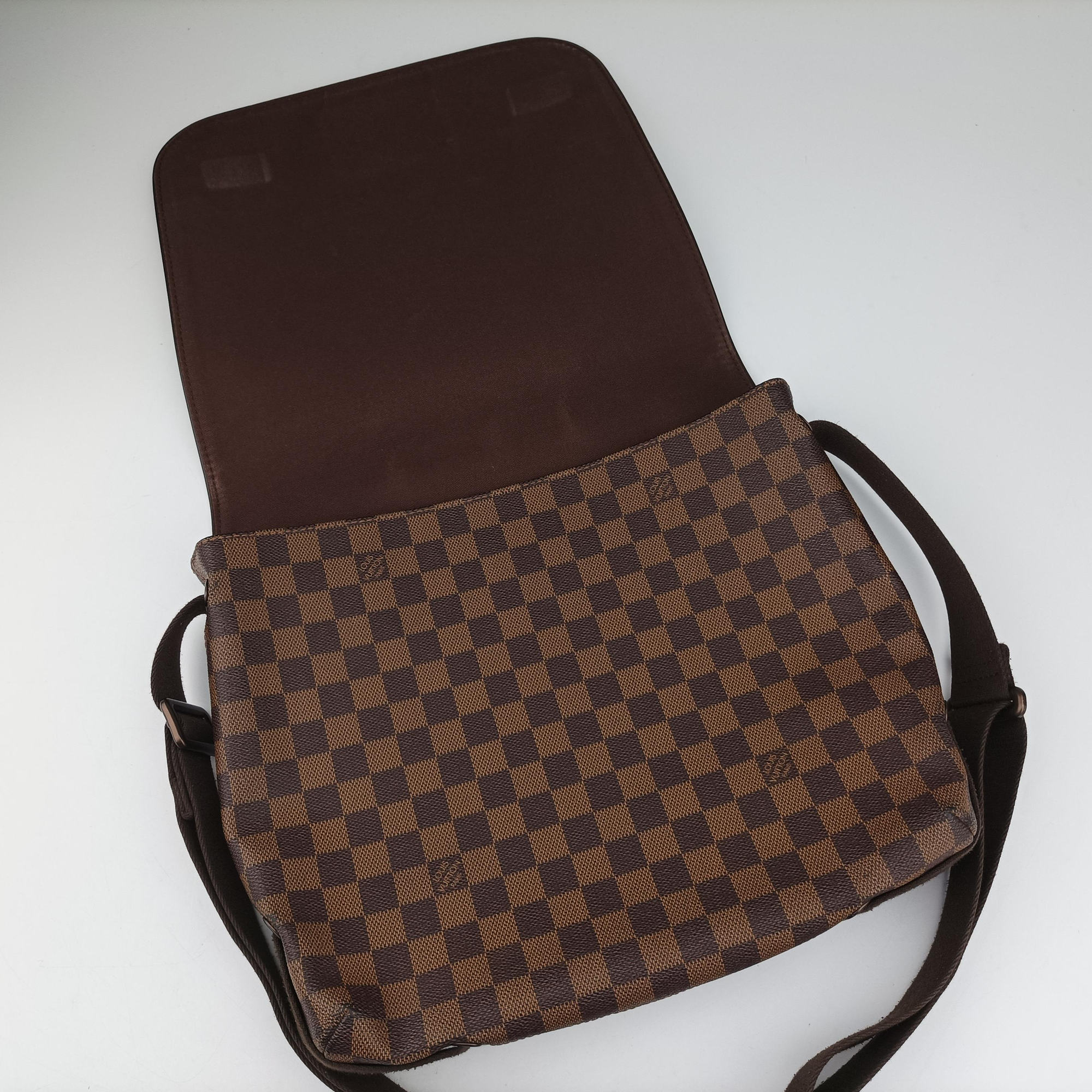 Pre-owned Louis Vuitton BROOKLYN MM EBENE Damier Canvas N51211 shoulderbag | stylenewstar