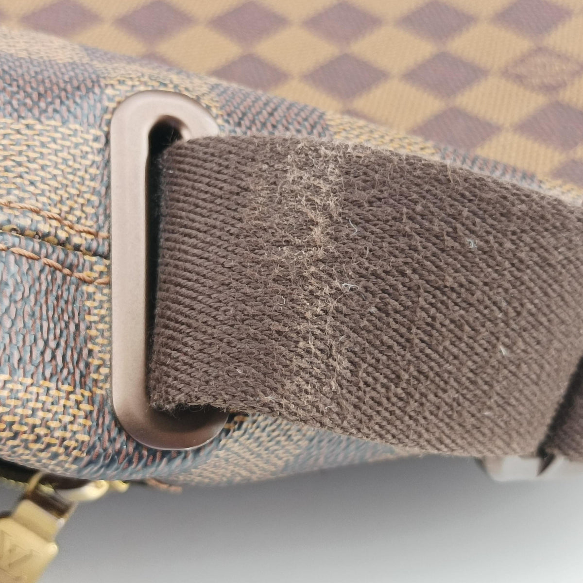 Pre-owned Louis Vuitton BROOKLYN MM EBENE Damier Canvas N51211 shoulderbag | stylenewstar