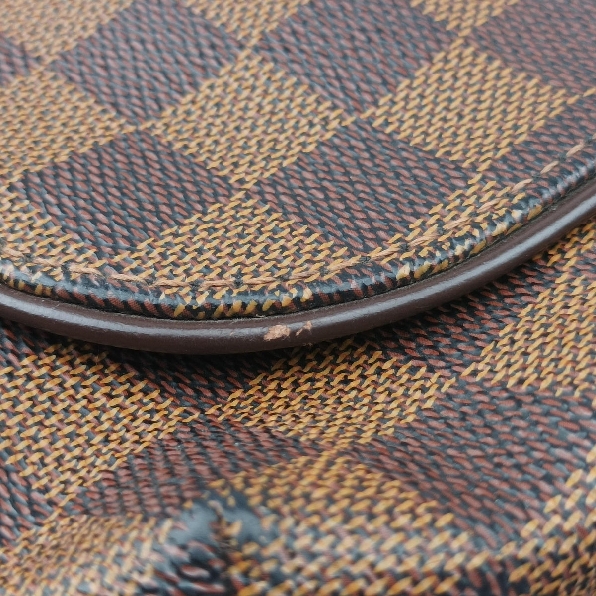 Pre-owned Louis Vuitton BROOKLYN MM EBENE Damier Canvas N51211 shoulderbag | stylenewstar