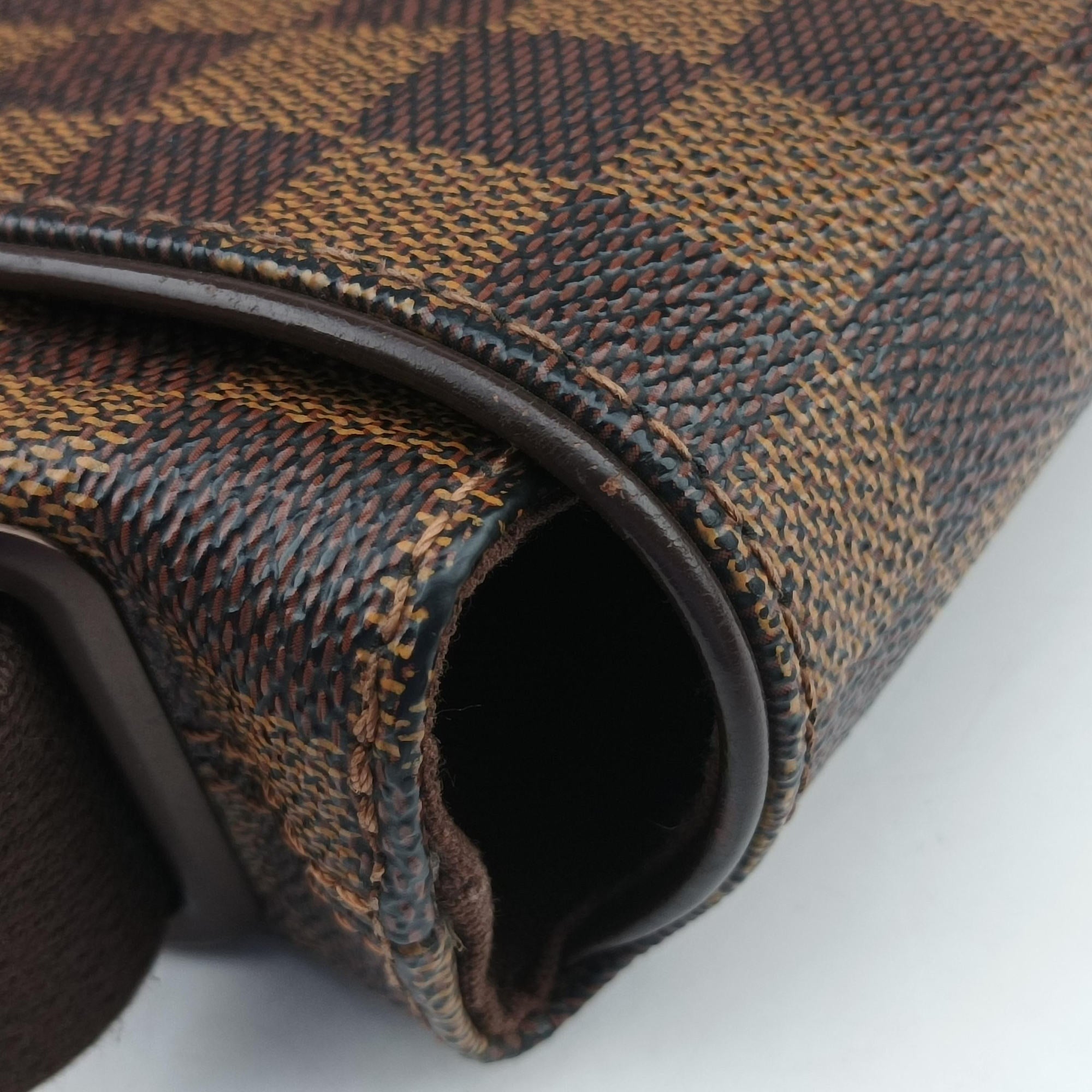 Pre-owned Louis Vuitton BROOKLYN MM EBENE Damier Canvas N51211 shoulderbag | stylenewstar