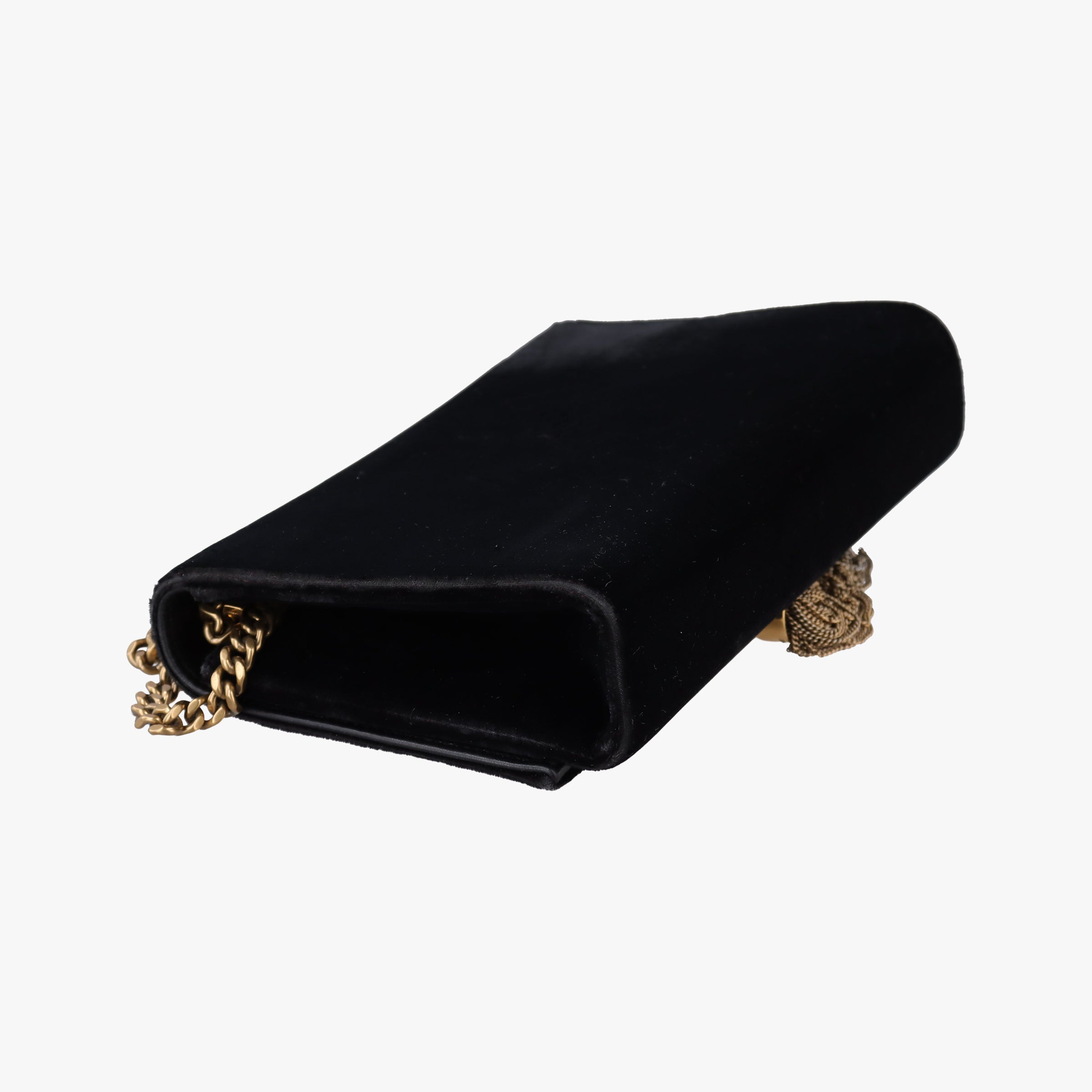 Secondhand Yves Saint Laurent KATE Black velour 474366 shoulderbag | stylenewstar