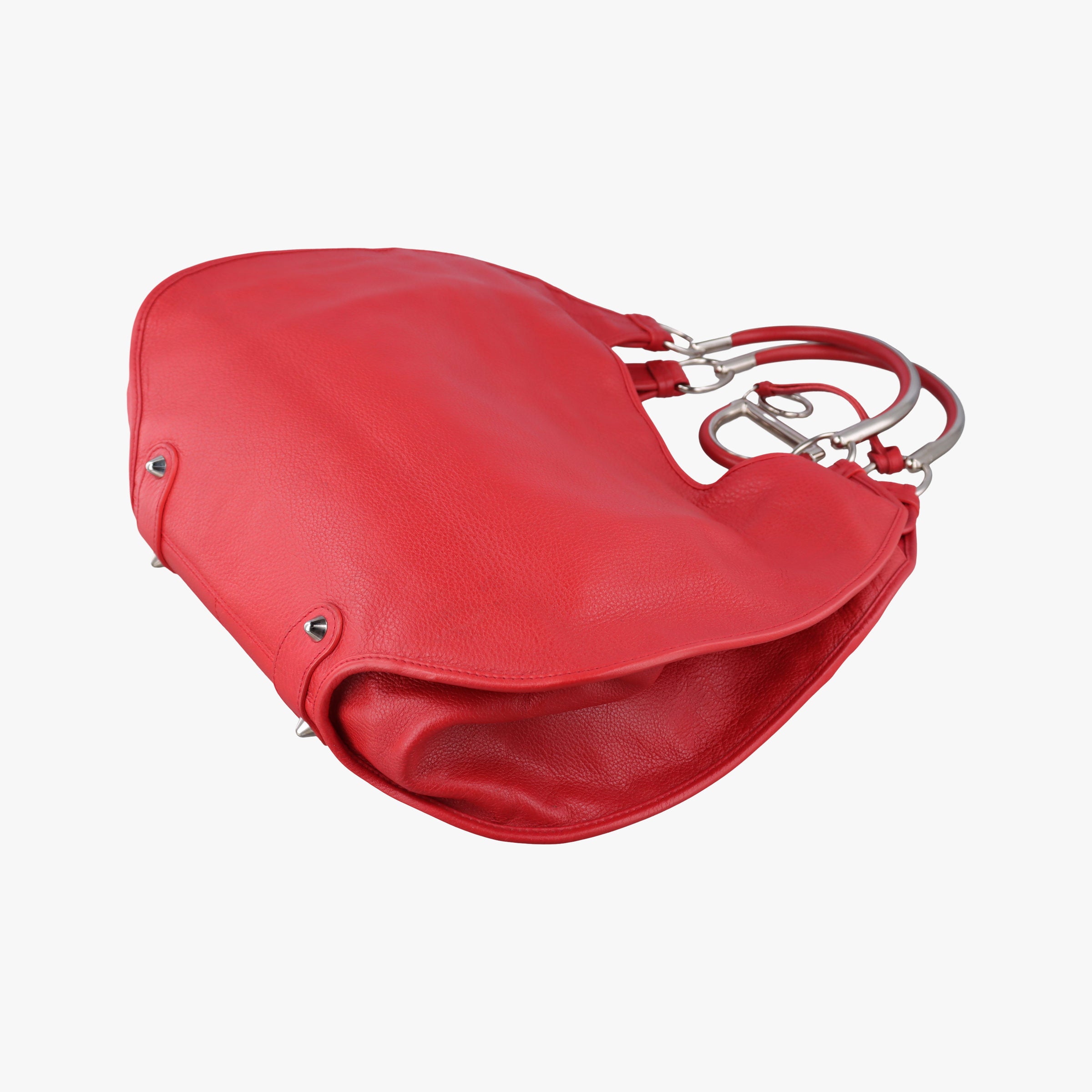 Pre-owned Christian Dior Hobo Red Leather  handbag | stylenewstar