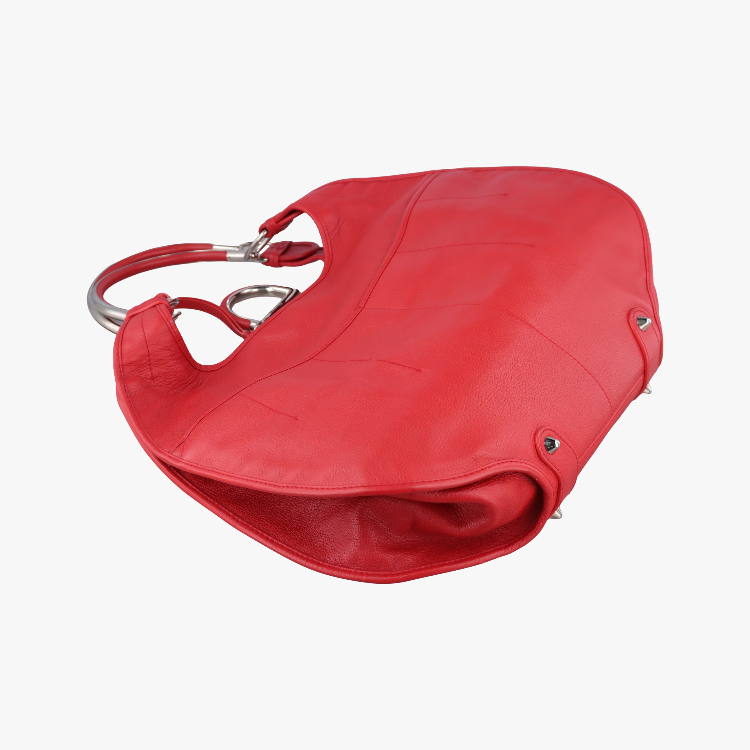 Pre-owned Christian Dior Hobo Red Leather  handbag | stylenewstar