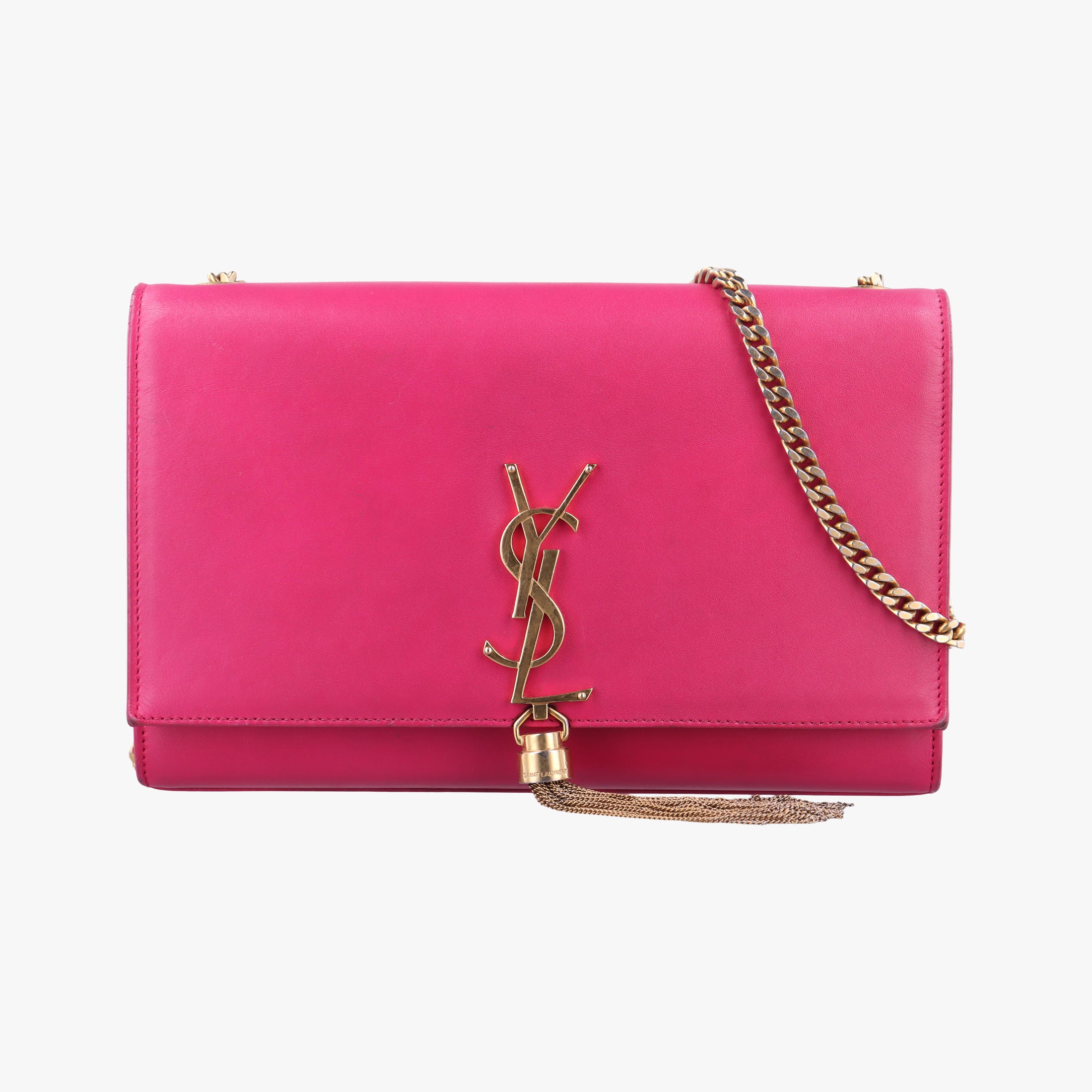 Pre-owned Yves Saint Laurent KATE Pink Leather 354119 shoulderbag | stylenewstar
