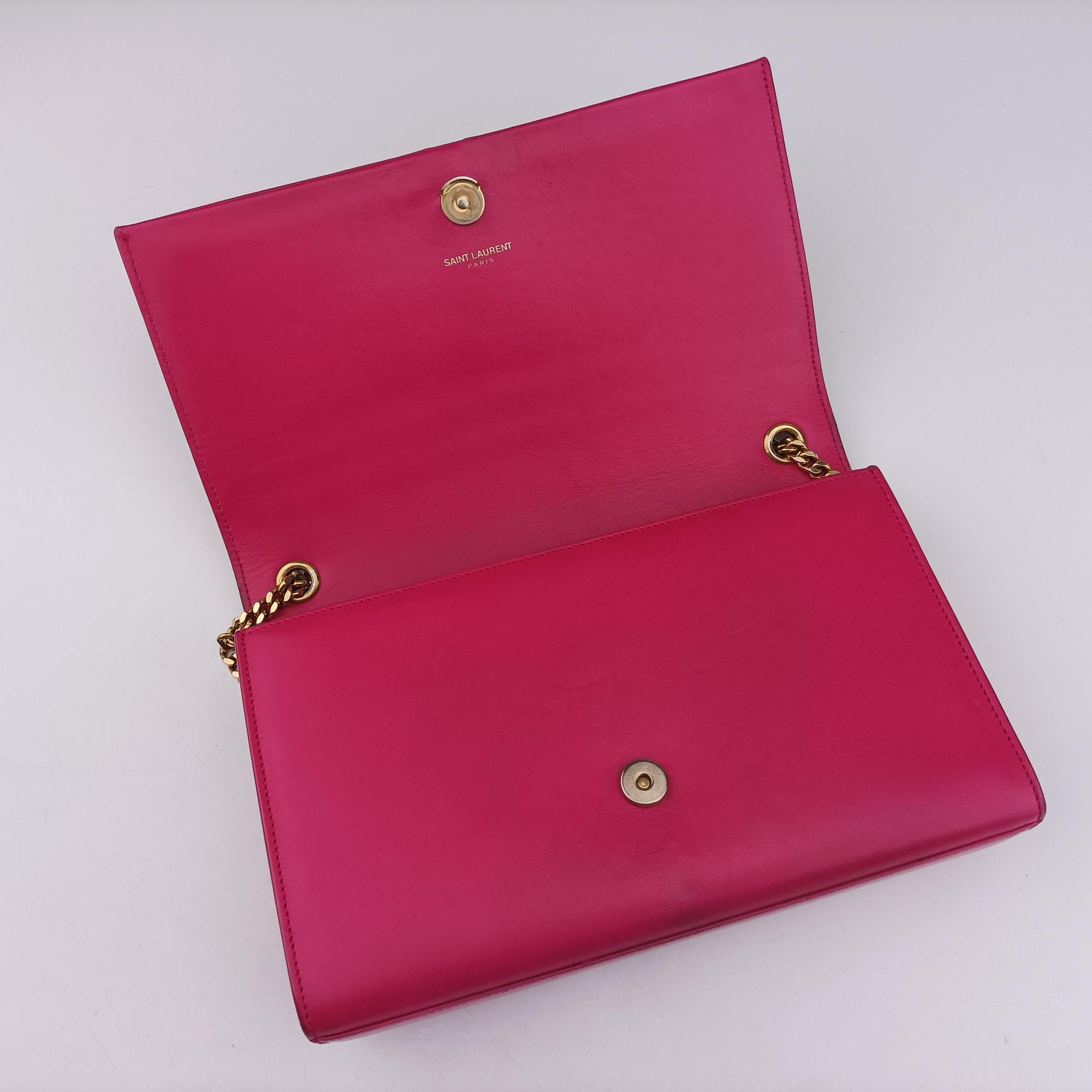 Pre-owned Yves Saint Laurent KATE Pink Leather 354119 shoulderbag | stylenewstar