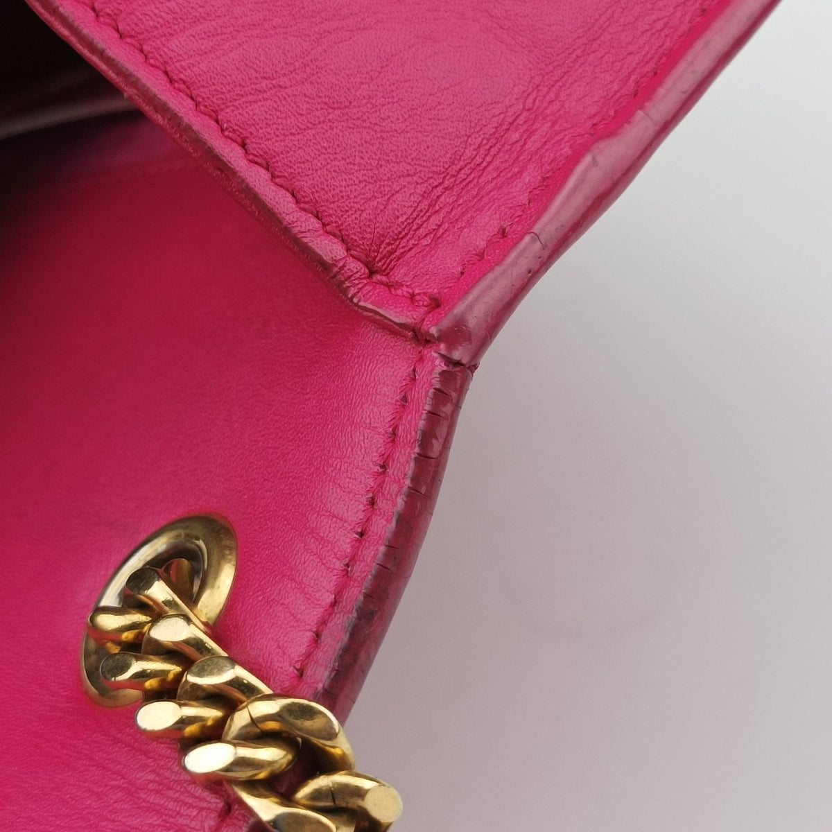 Pre-owned Yves Saint Laurent KATE Pink Leather 354119 shoulderbag | stylenewstar