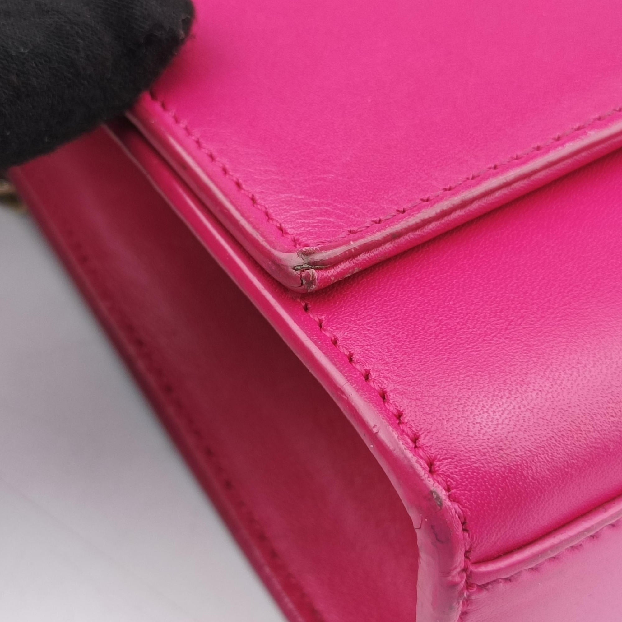 Pre-owned Yves Saint Laurent KATE Pink Leather 354119 shoulderbag | stylenewstar