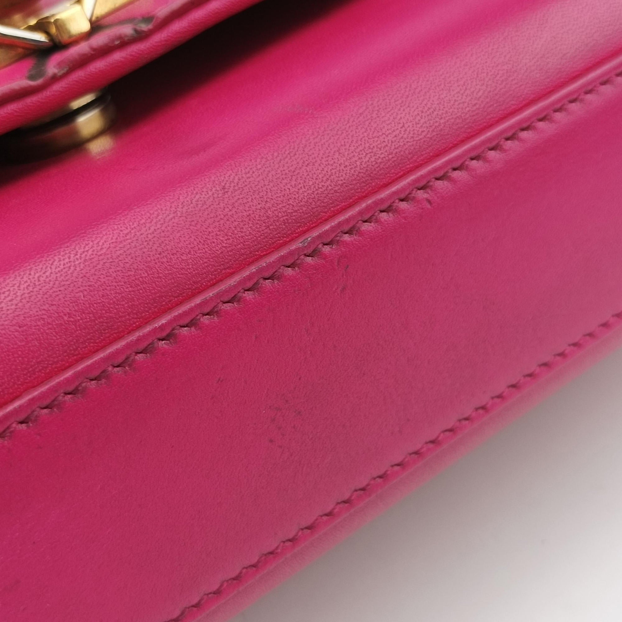 Pre-owned Yves Saint Laurent KATE Pink Leather 354119 shoulderbag | stylenewstar