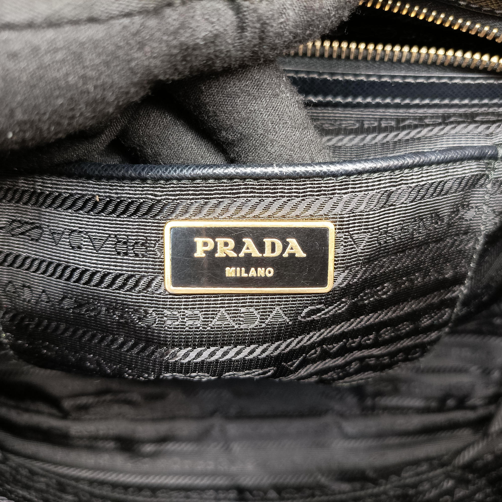 Pre-owned Prada Galleria Black SAFFIANO Leather BN2274 shoulderbag | stylenewstar