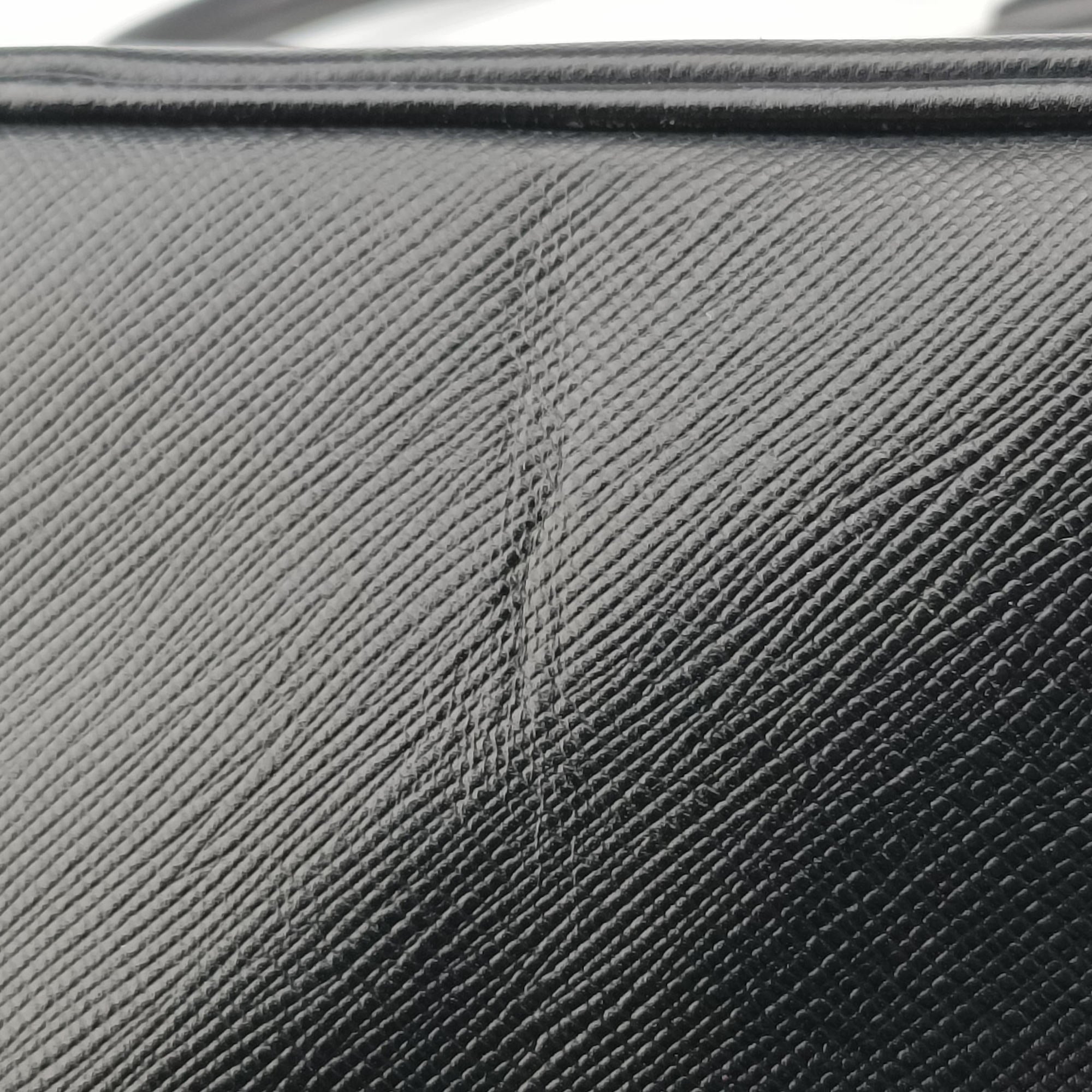 Pre-owned Prada Galleria Black SAFFIANO Leather BN2274 shoulderbag | stylenewstar