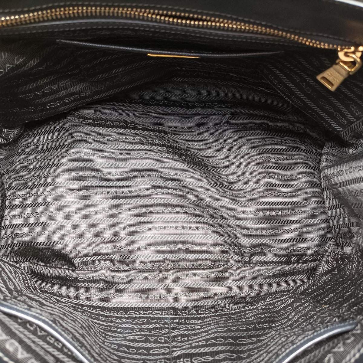 Pre-owned Prada Galleria Black SAFFIANO Leather BN2274 shoulderbag | stylenewstar