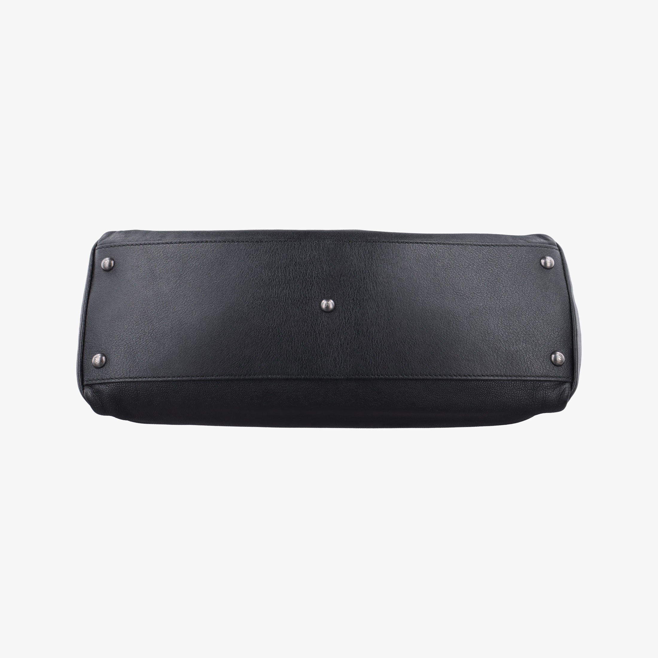 Pre-owned Fendi PEEKABOO Large Black Leather 8BN210 shoulderbag | stylenewstar