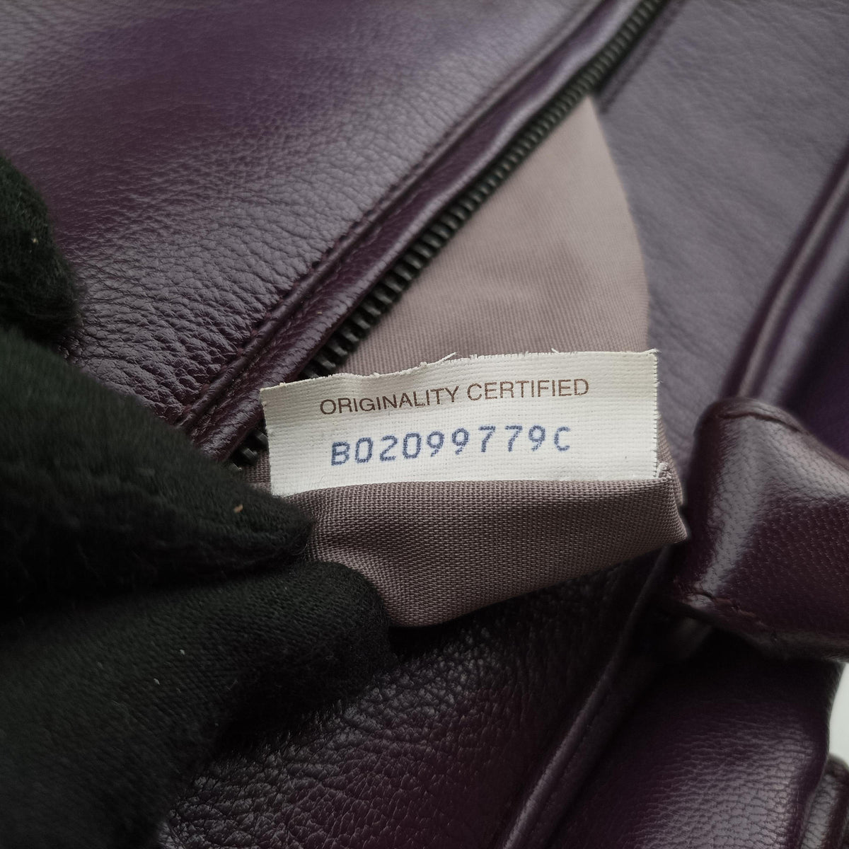 Pre-owned Bottega Veneta Intrecciato business Purple Leather  handbag | stylenewstar